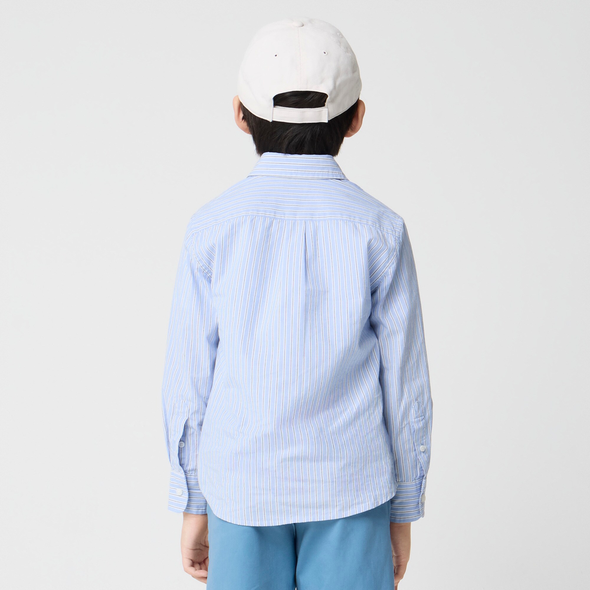 Boys' long-sleeve flex washed shirt