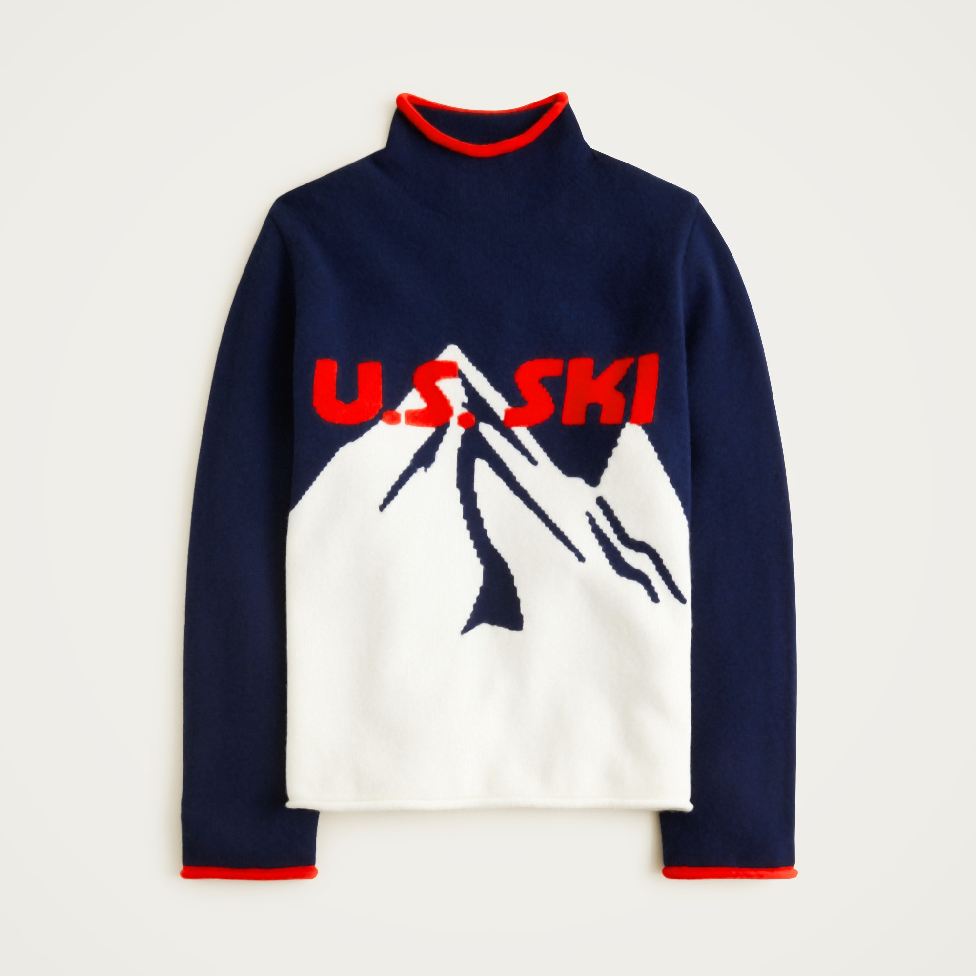 U.S. Ski & Snowboard By J.Crew Alps Rollneck™ Sweater In Wool For