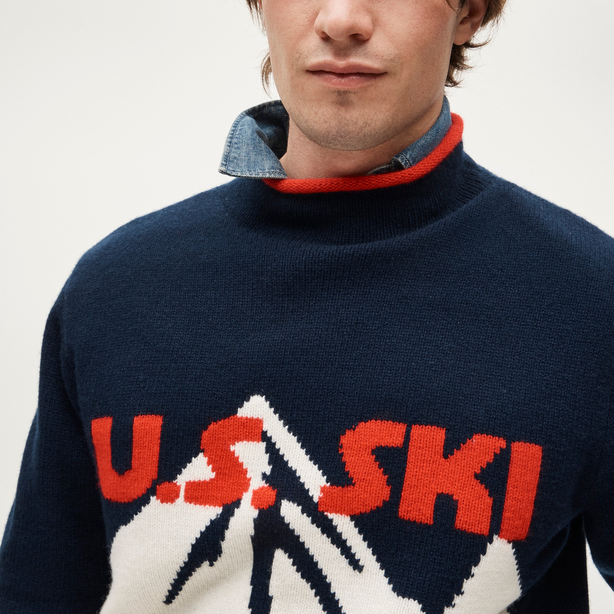 U.S. Ski & Snowboard By J.Crew Alps Rollneck™ Sweater In Wool For