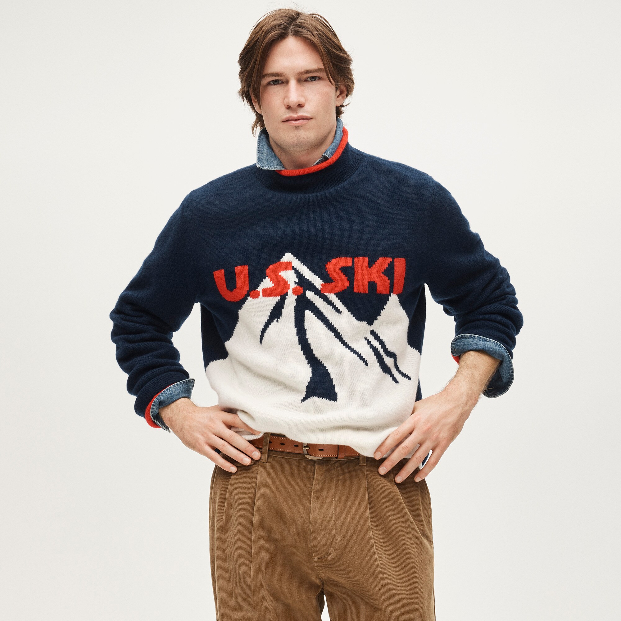U.S. Ski & Snowboard by J.Crew Alps Rollneck™ sweater in wool