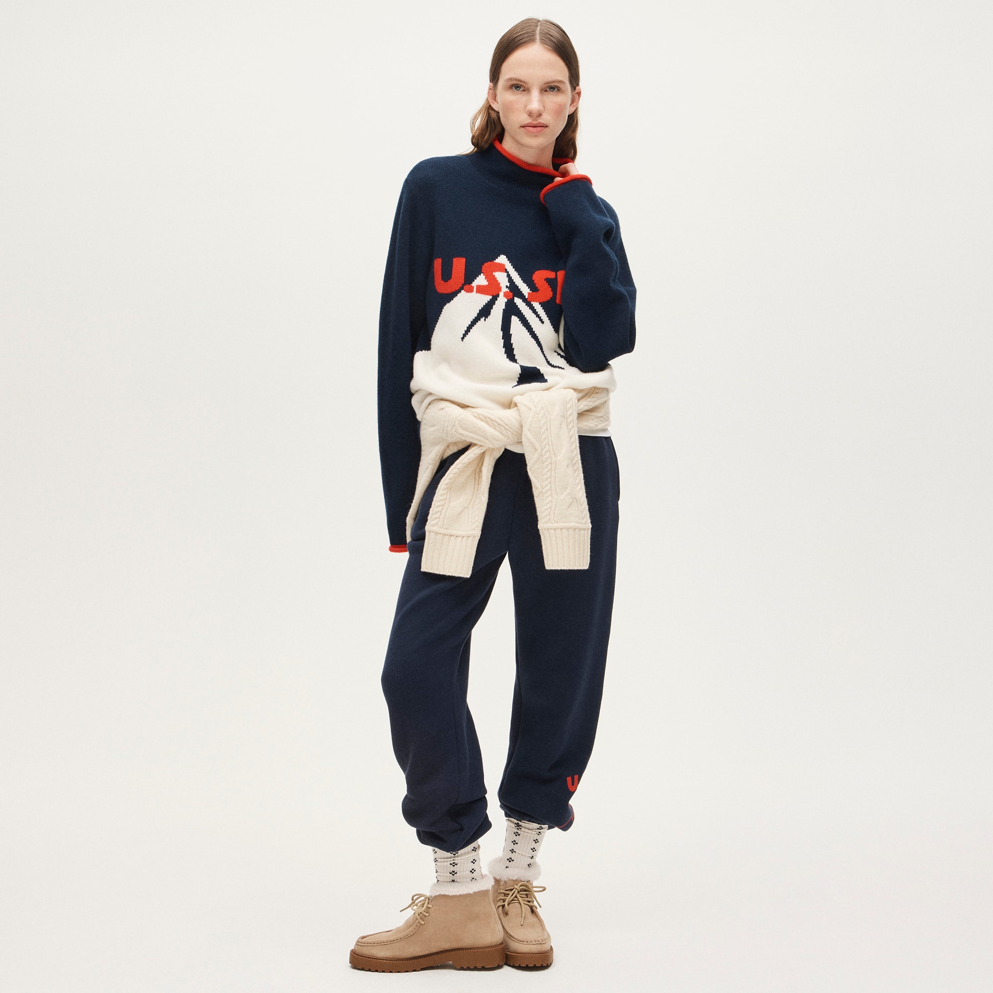 U.S. Ski & Snowboard by J.Crew Alps Rollneck™ sweater in wool