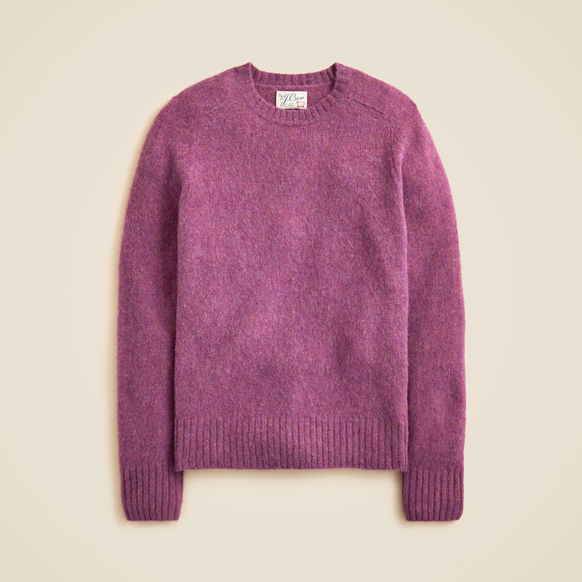  Soft-washed wool saddle-sleeve sweater