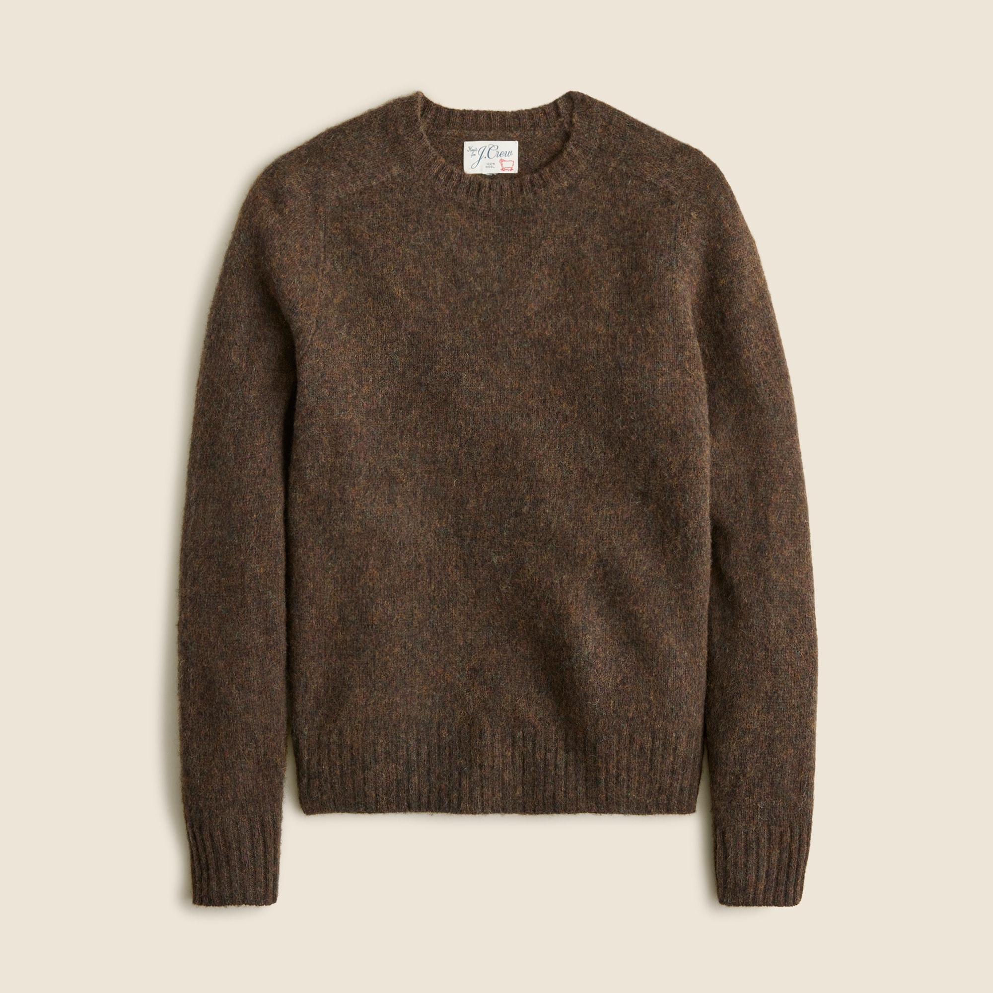  Soft-washed wool saddle-sleeve sweater