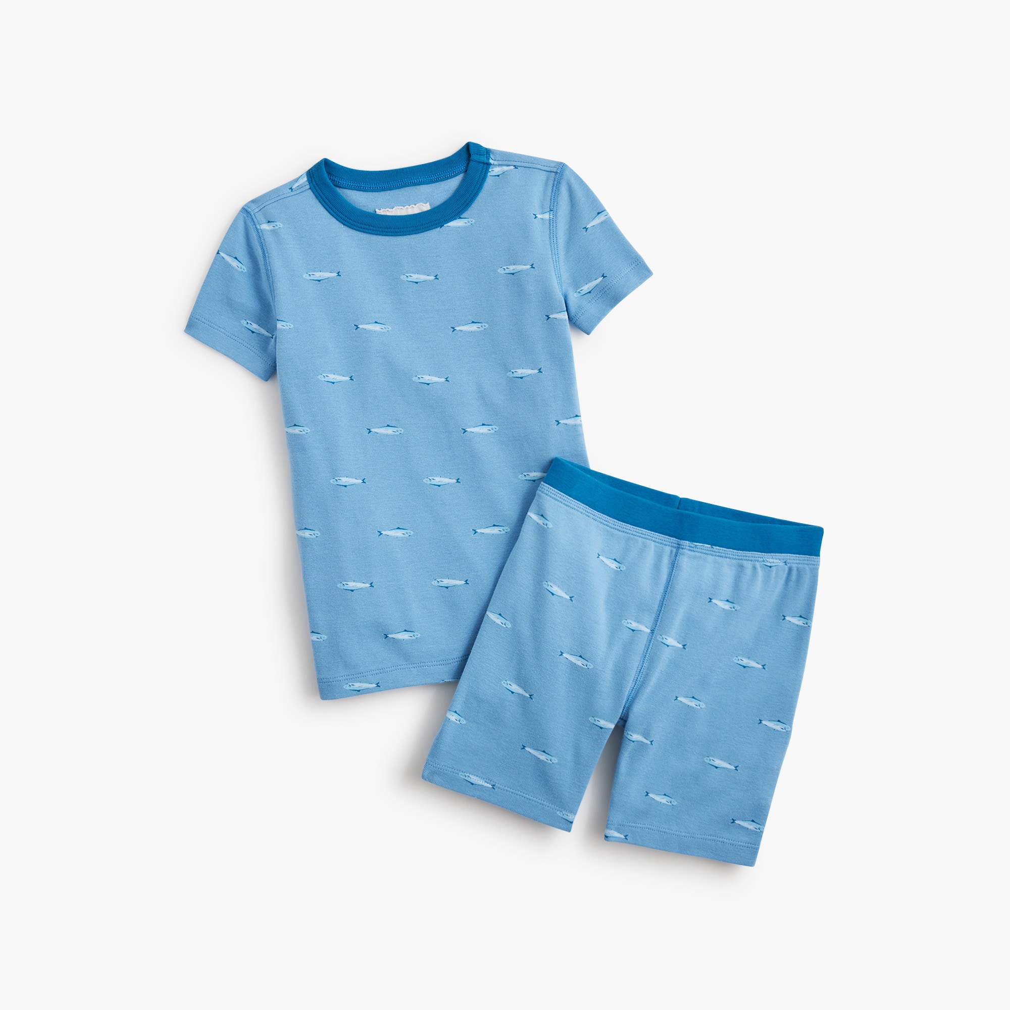 Boys' fish short-sleeve pajama set