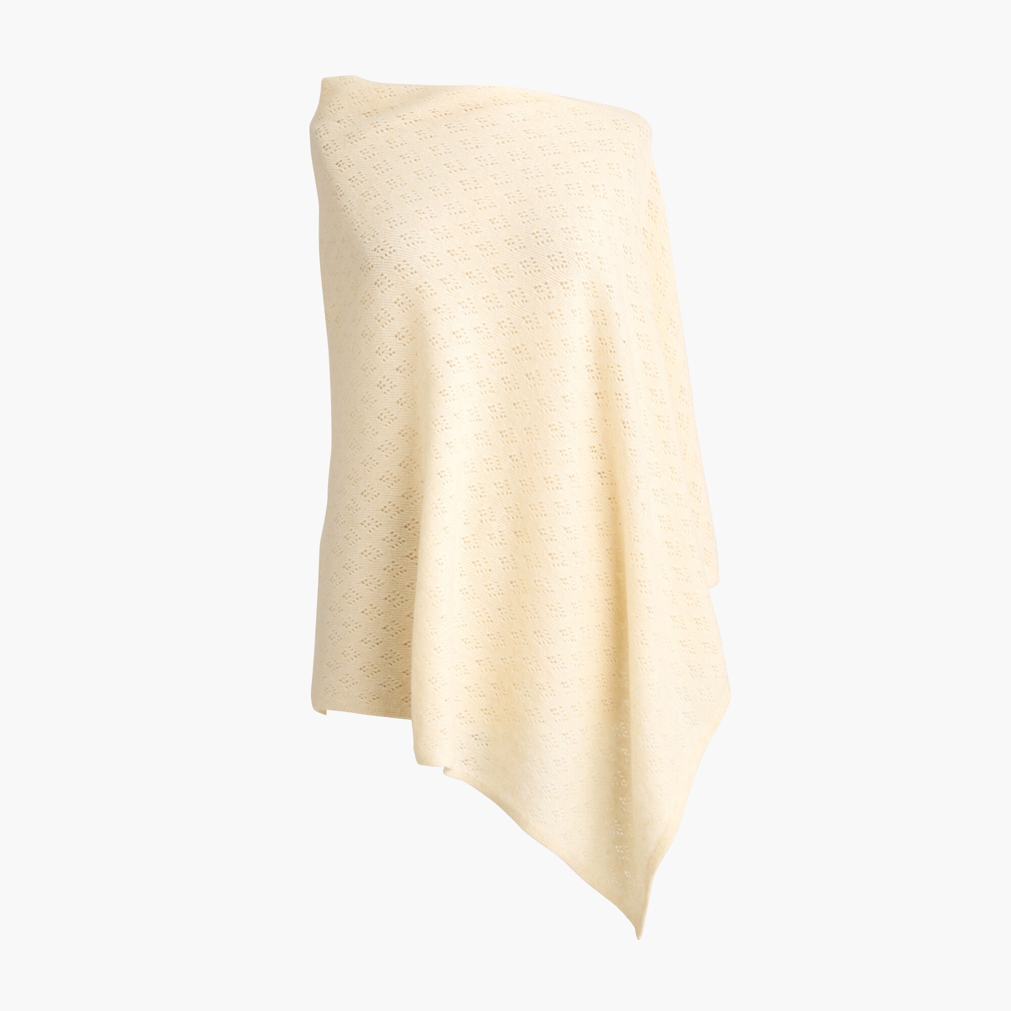 womens Pointelle poncho