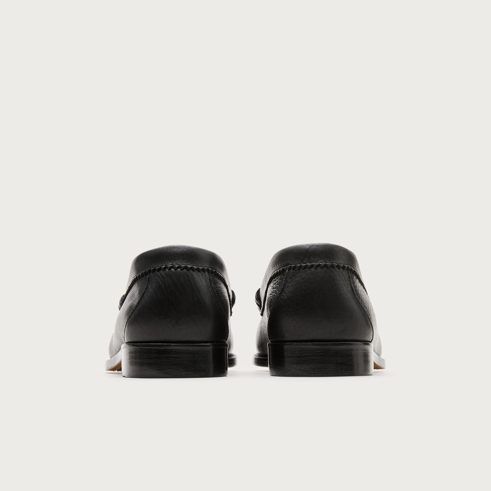 Camden tumbled leather loafers with leather soles