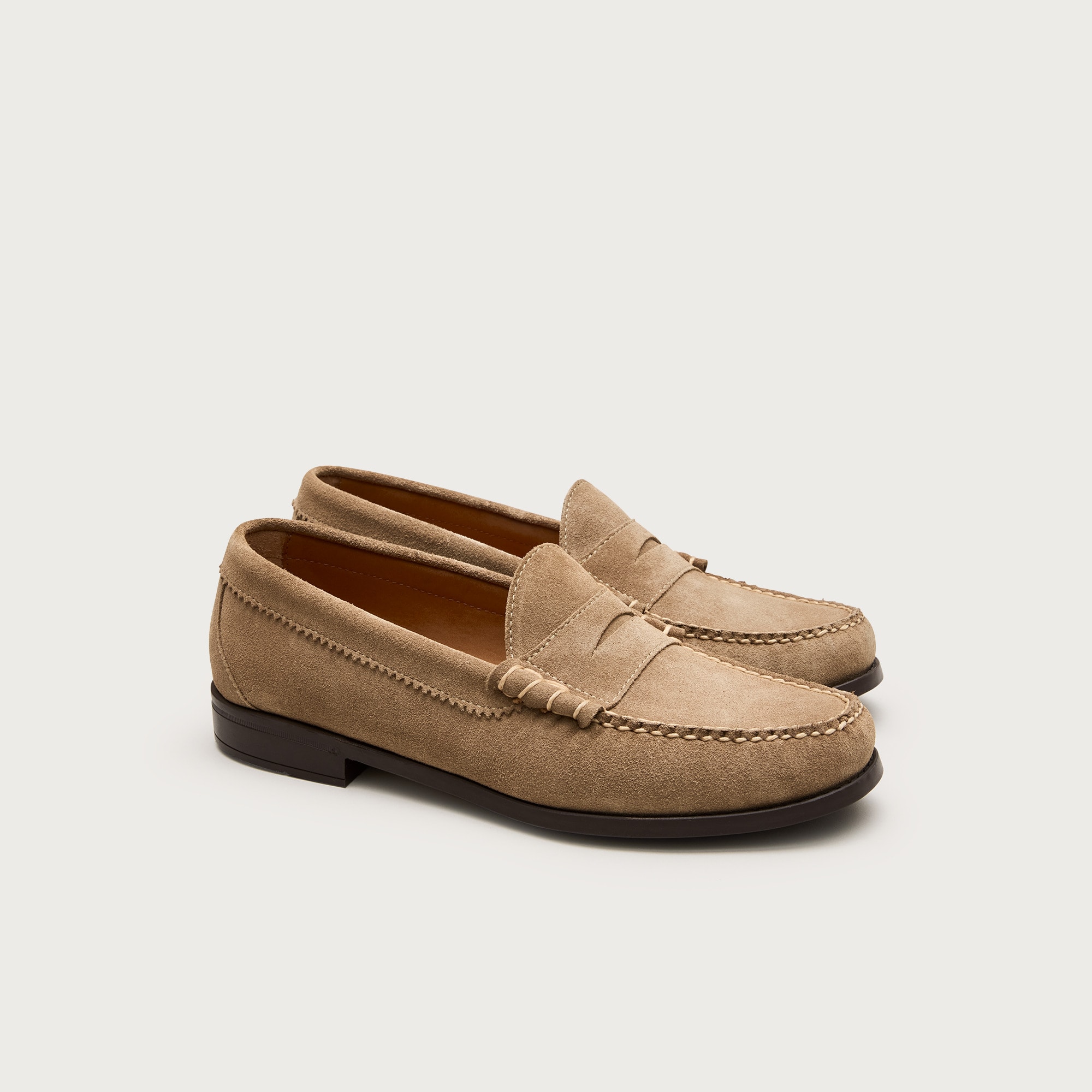 camden suede loafers with rubber soles for men