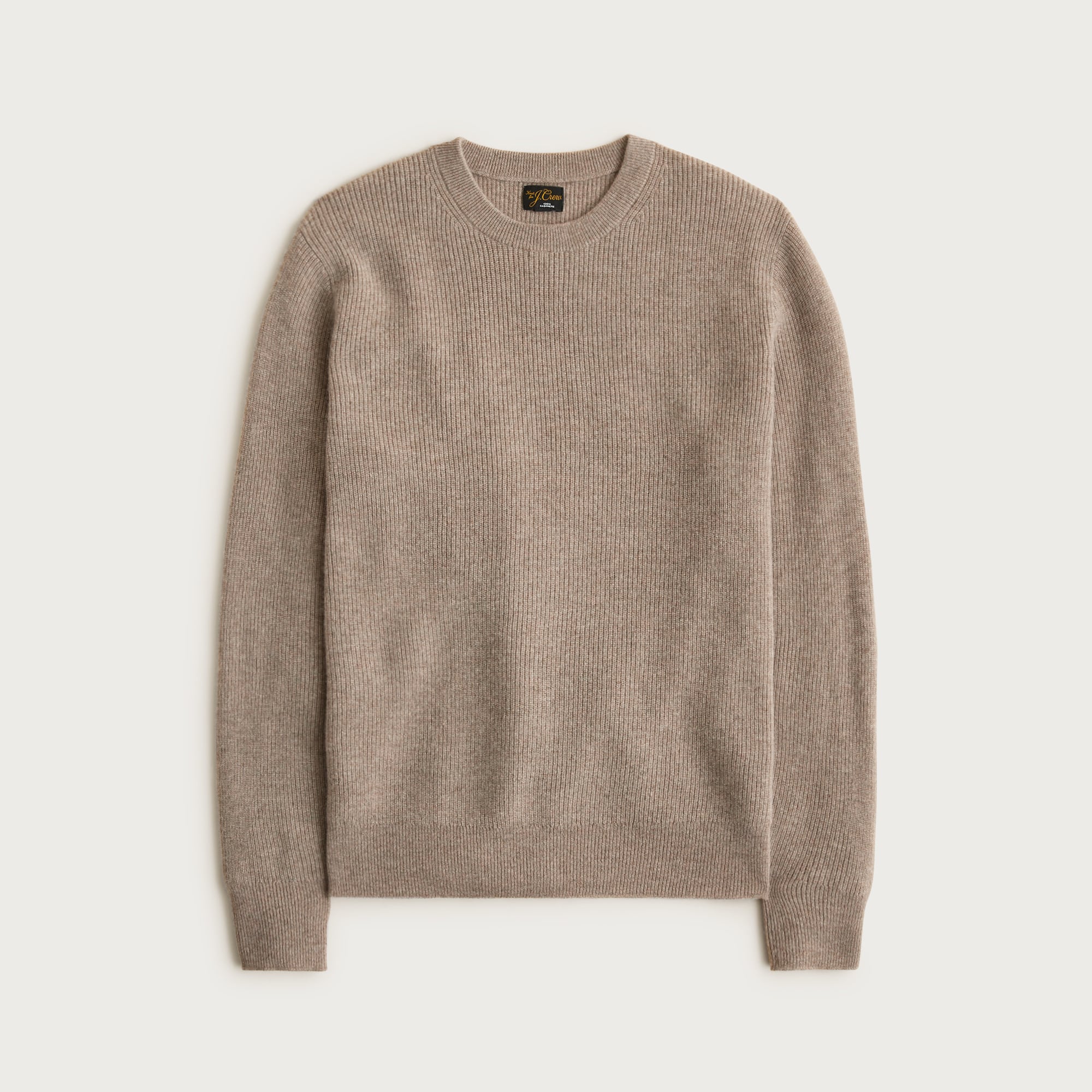mens Cashmere rib-knit crewneck sweater