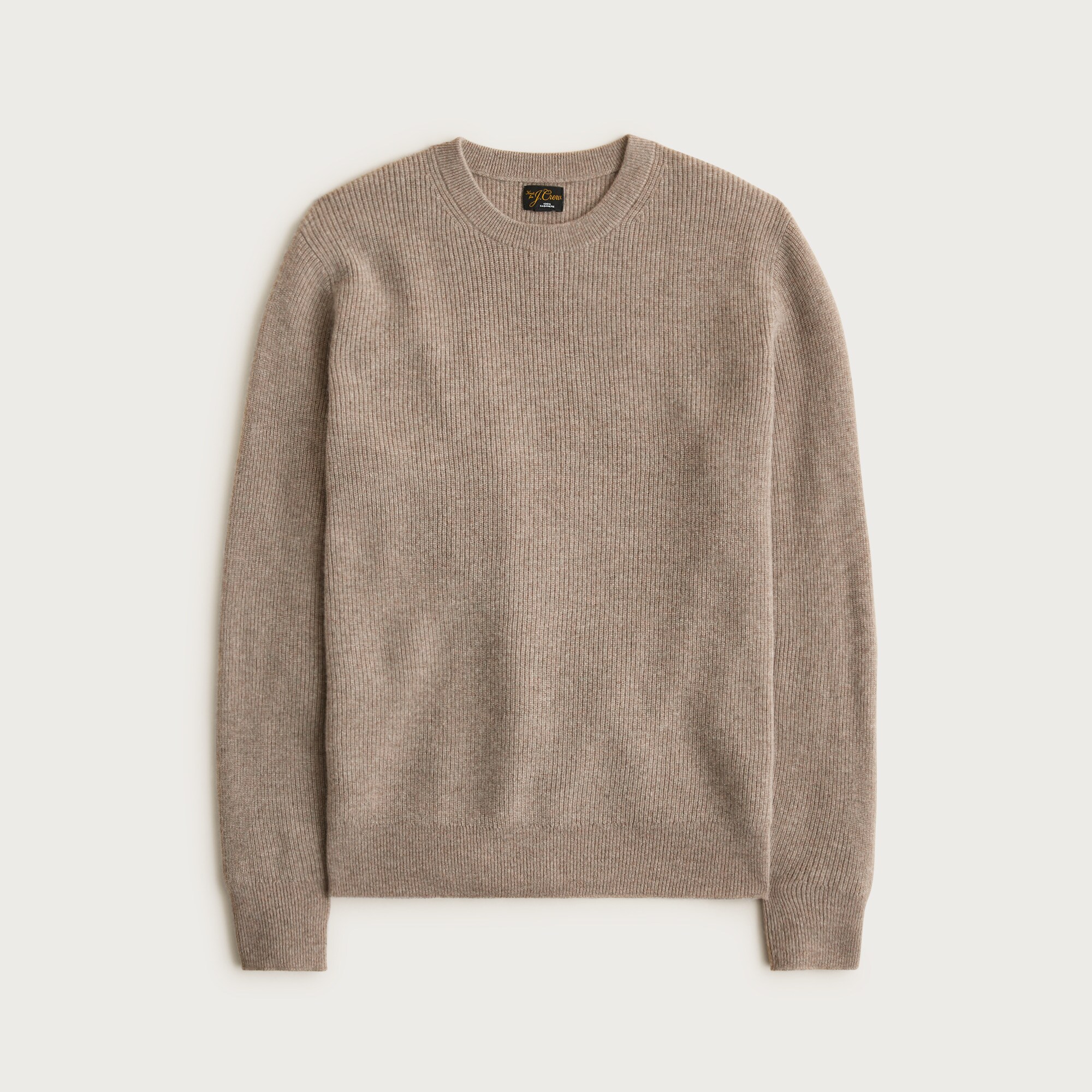 mens Cashmere rib-knit crewneck sweater