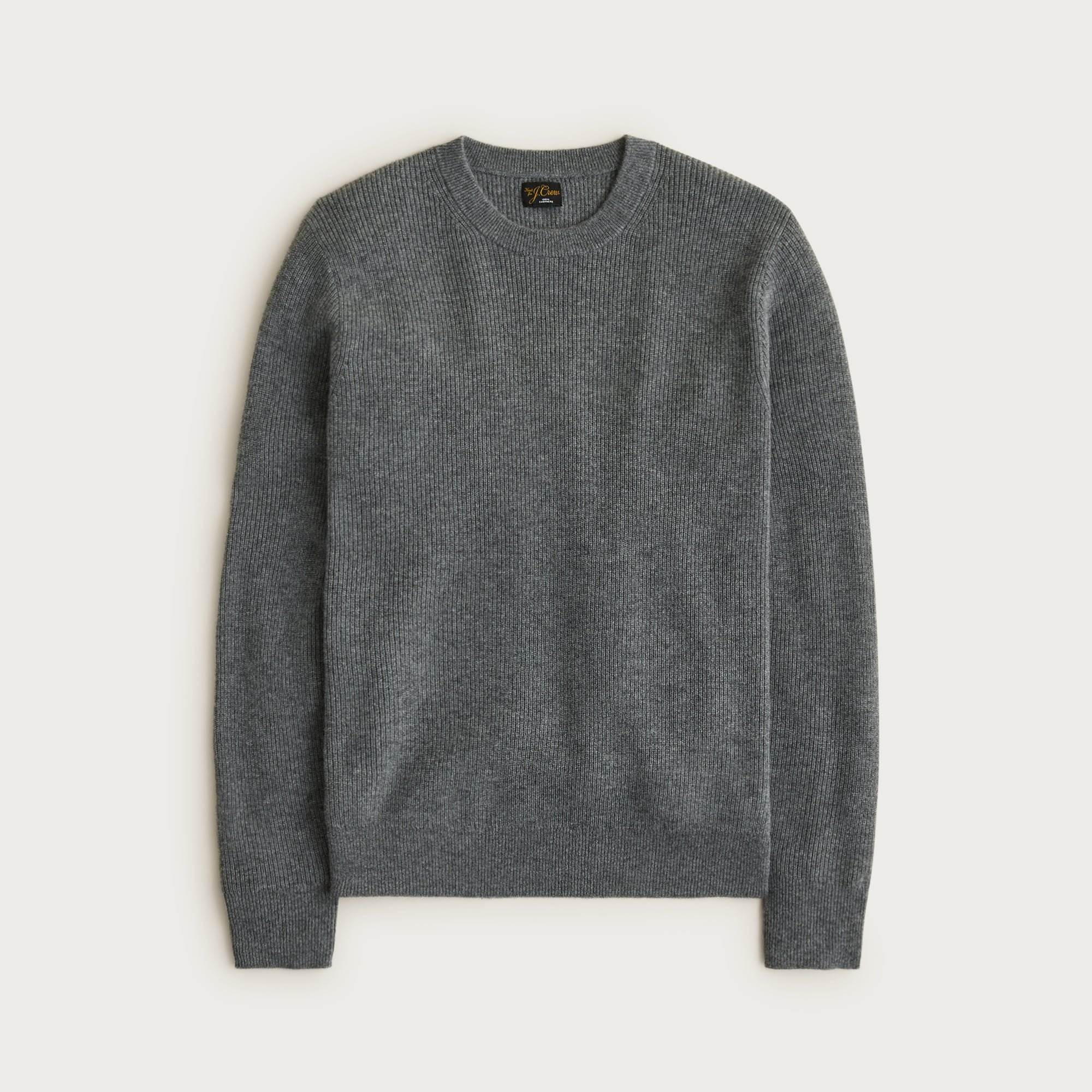 mens Cashmere rib-knit crewneck sweater