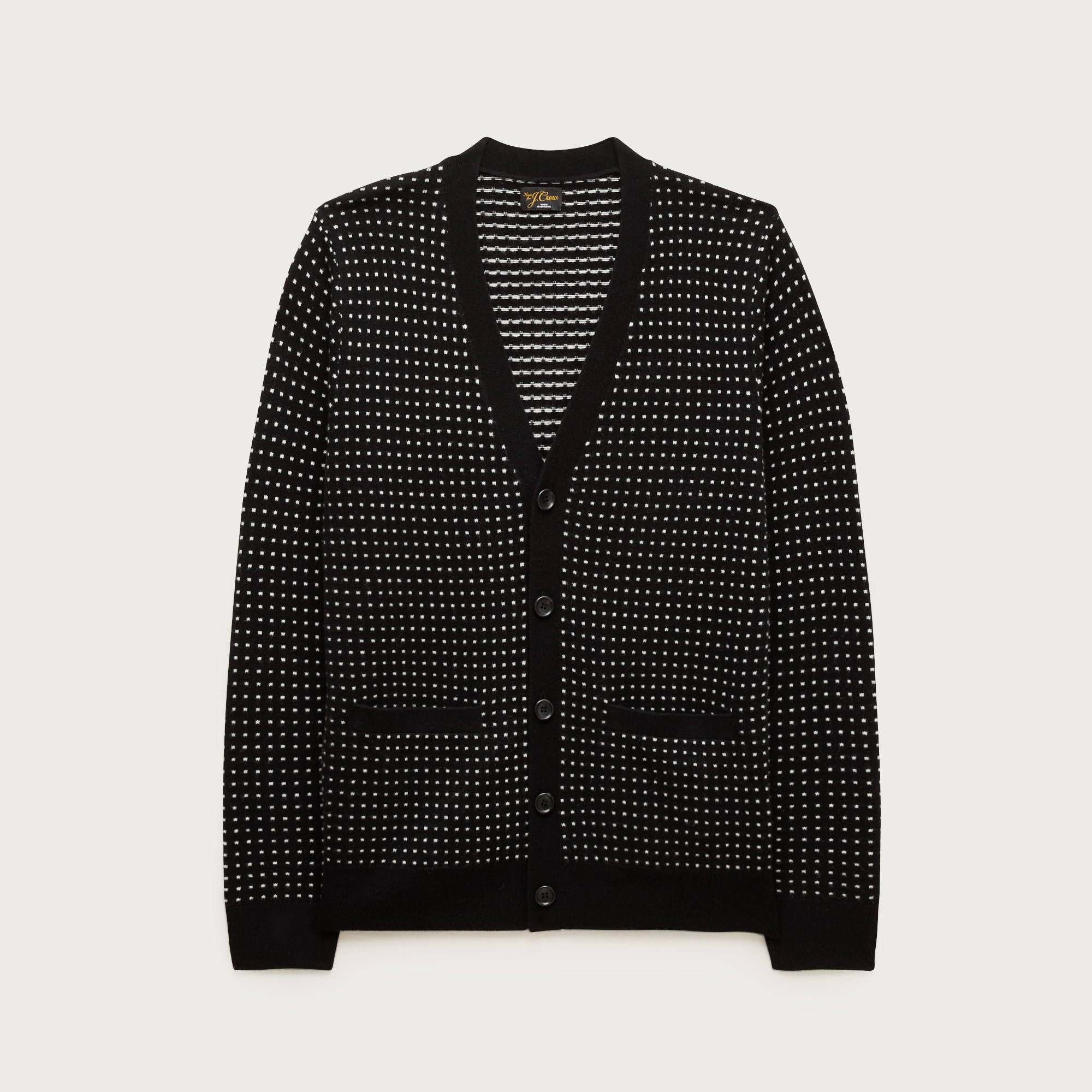 Cashmere cardigan in dot