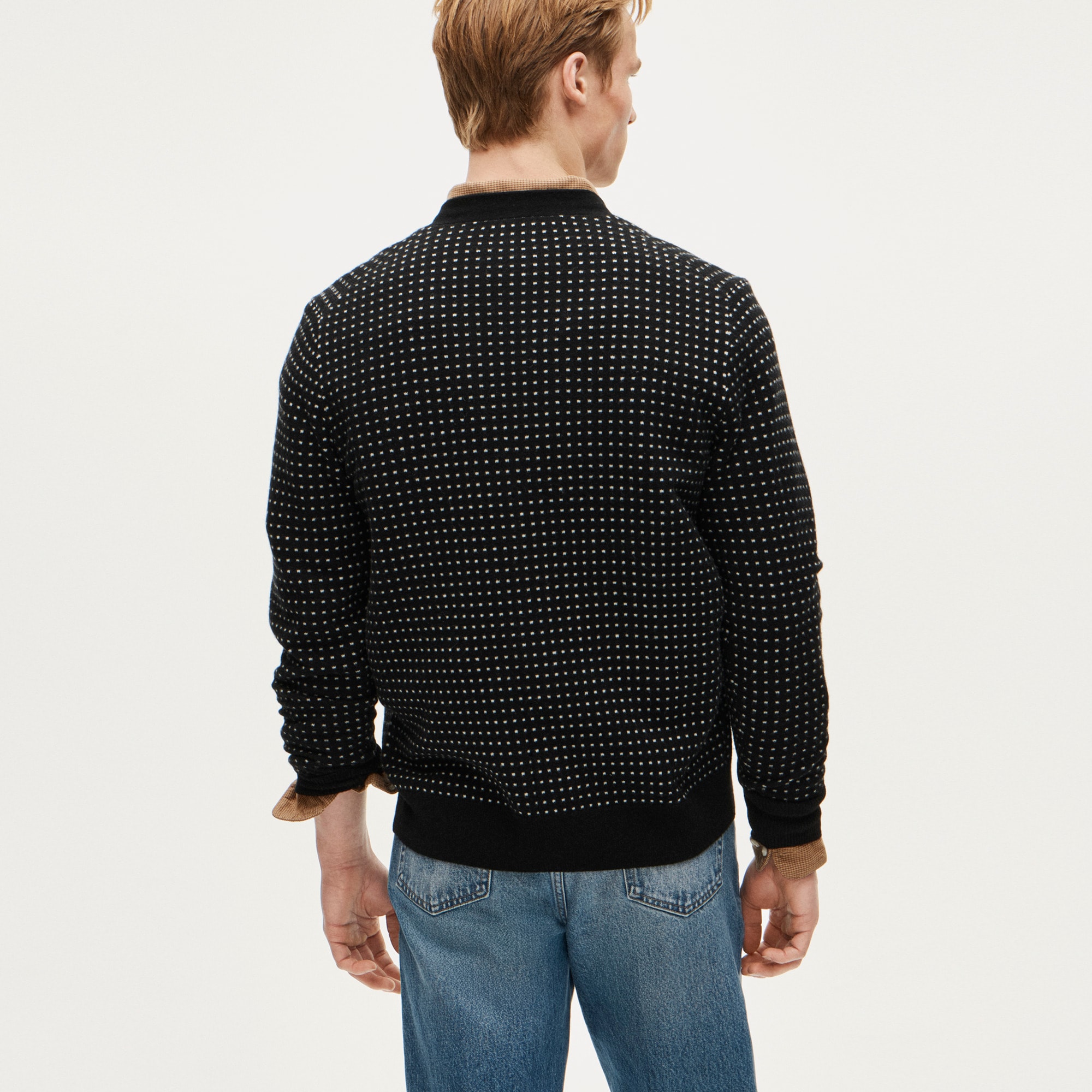 Cashmere cardigan in dot