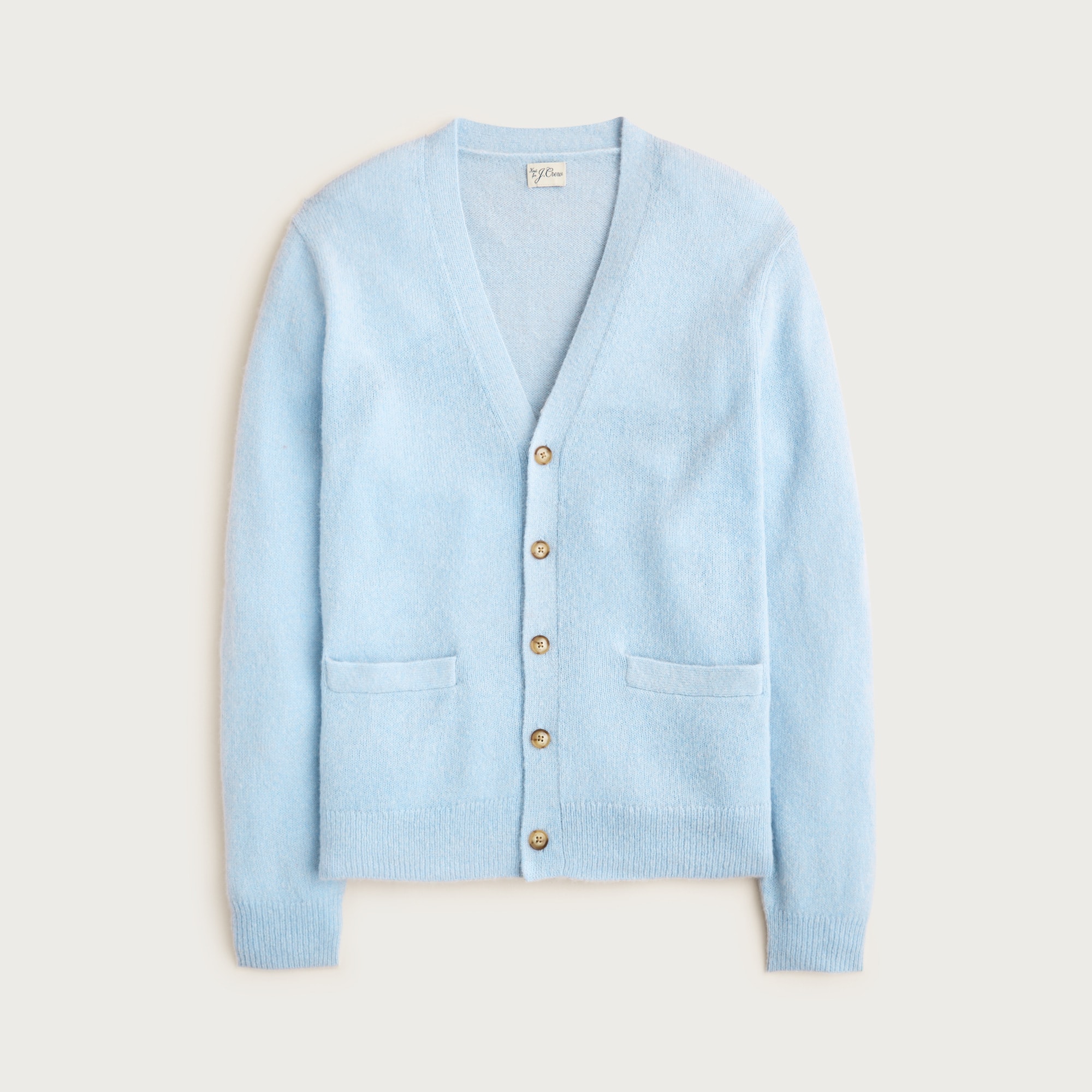 Alpaca-blend V-neck cardigan