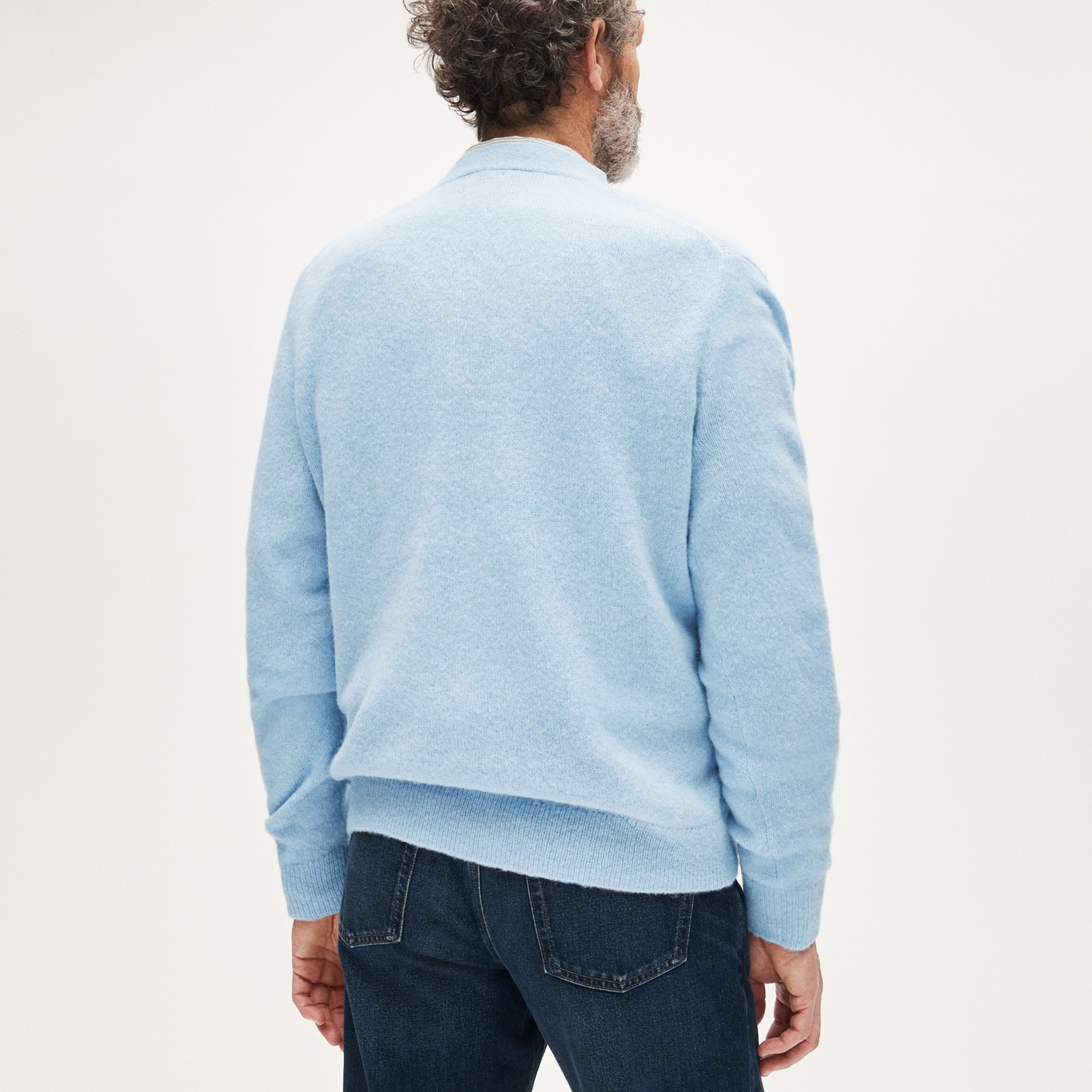 Alpaca-blend V-neck cardigan