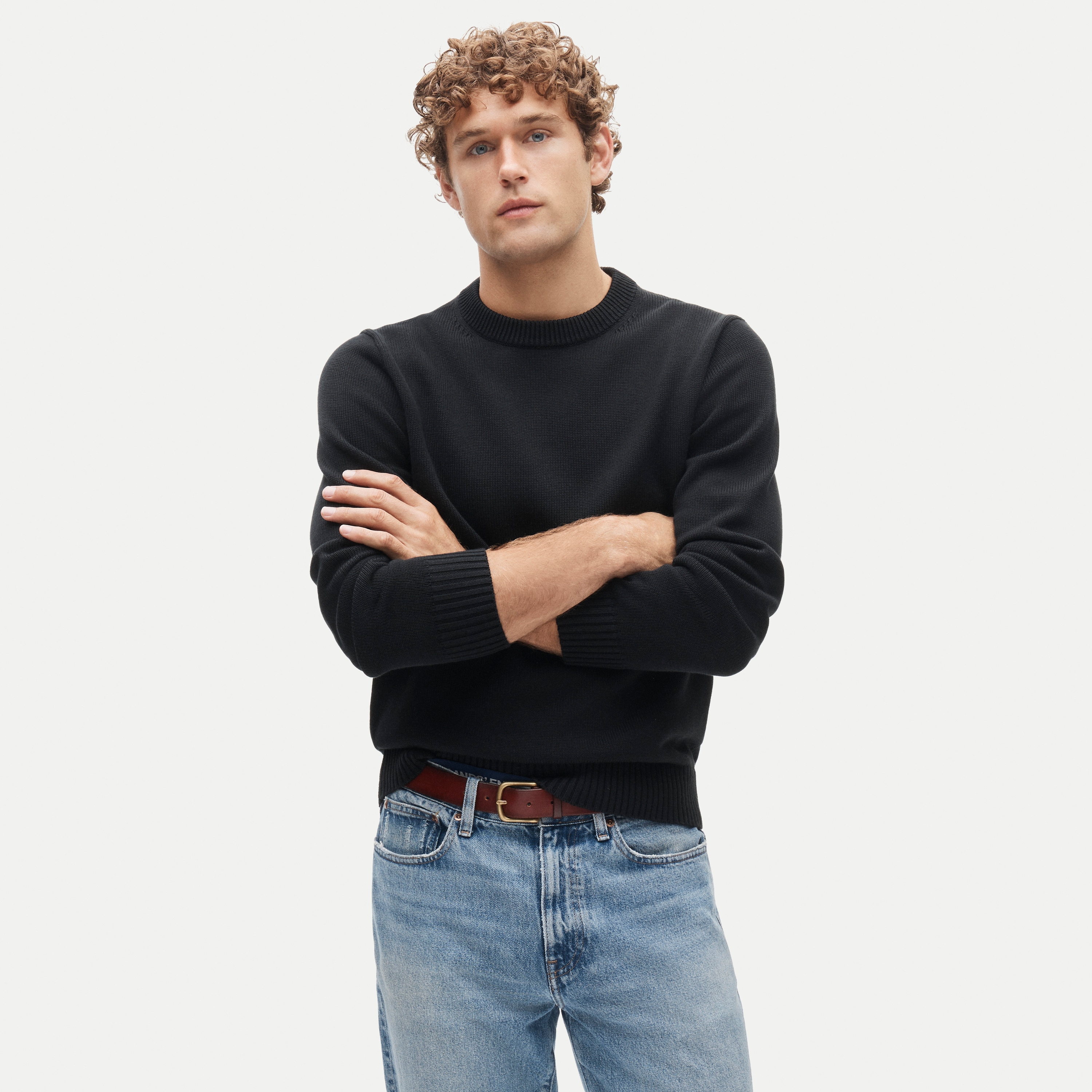 Heritage cotton crewneck sweater