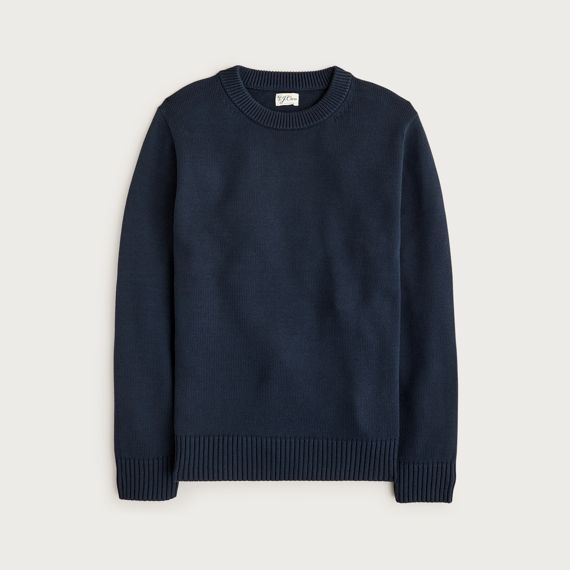 Heritage Cotton Crewneck Sweater For Men | J.Crew