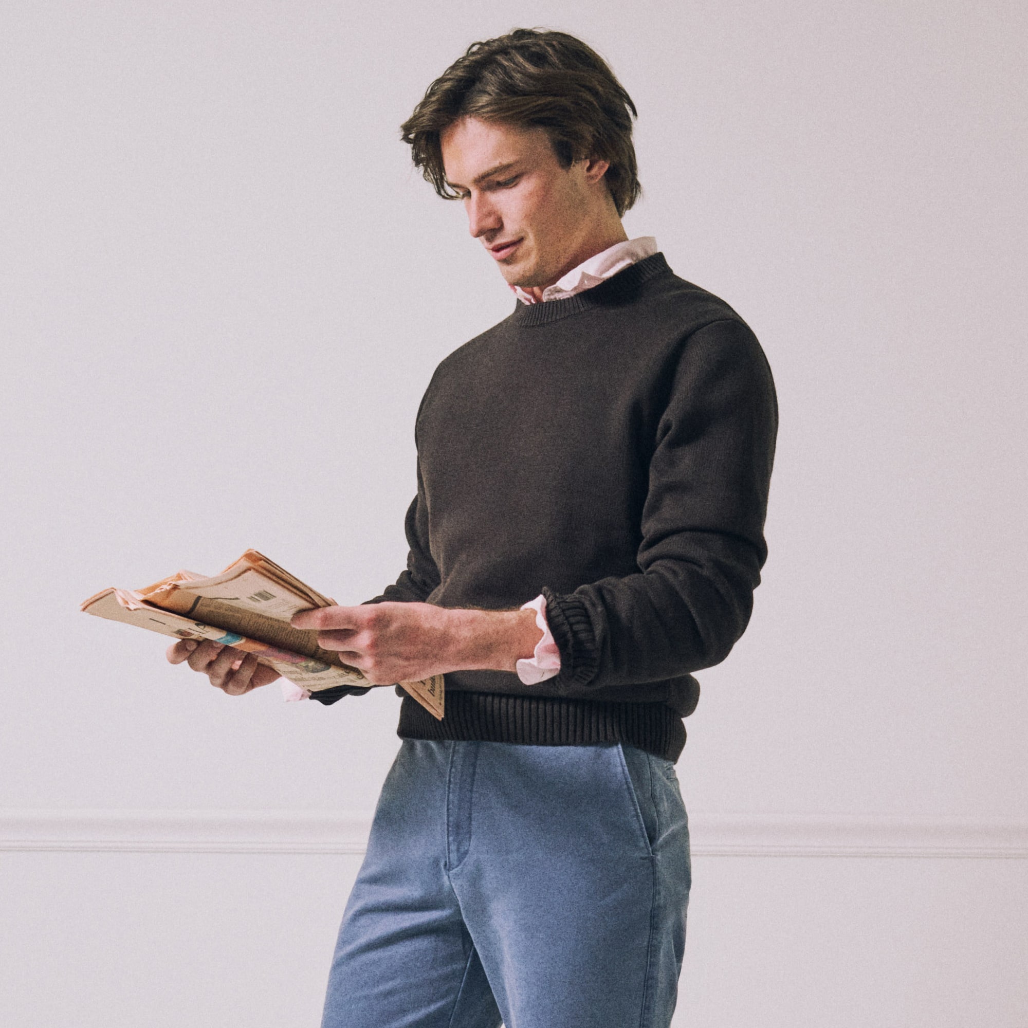 Heritage cotton crewneck sweater