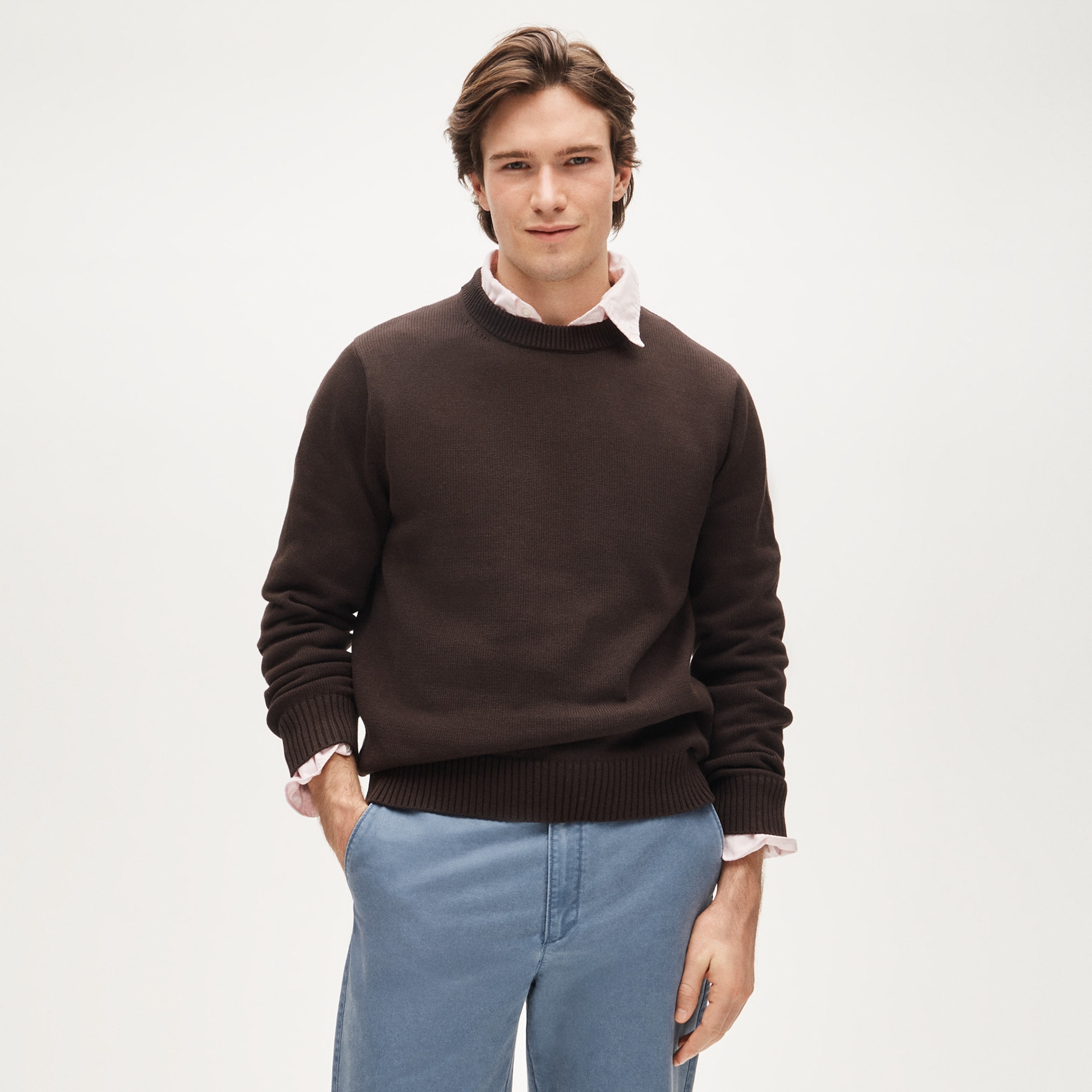 Heritage cotton crewneck sweater