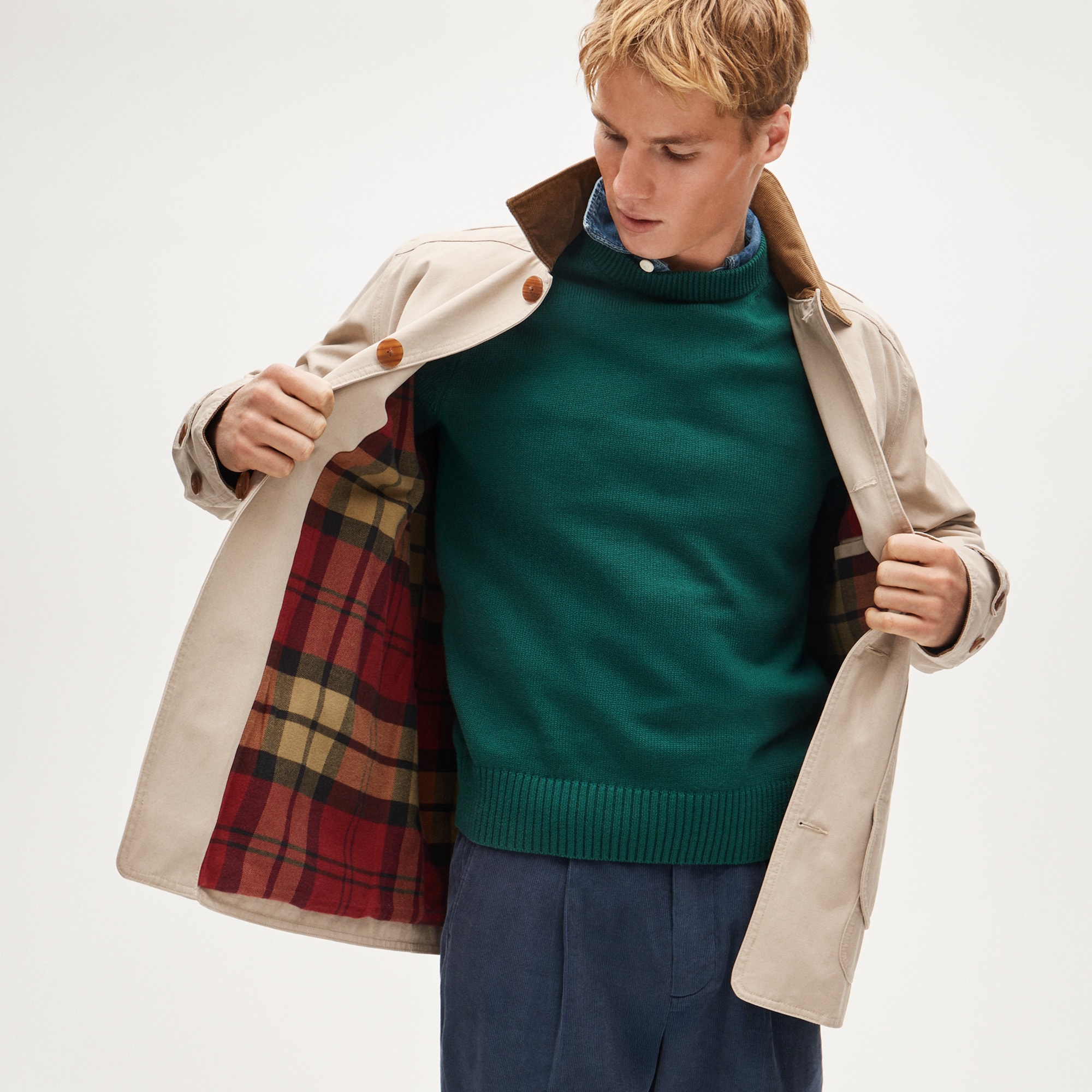 Heritage cotton crewneck sweater