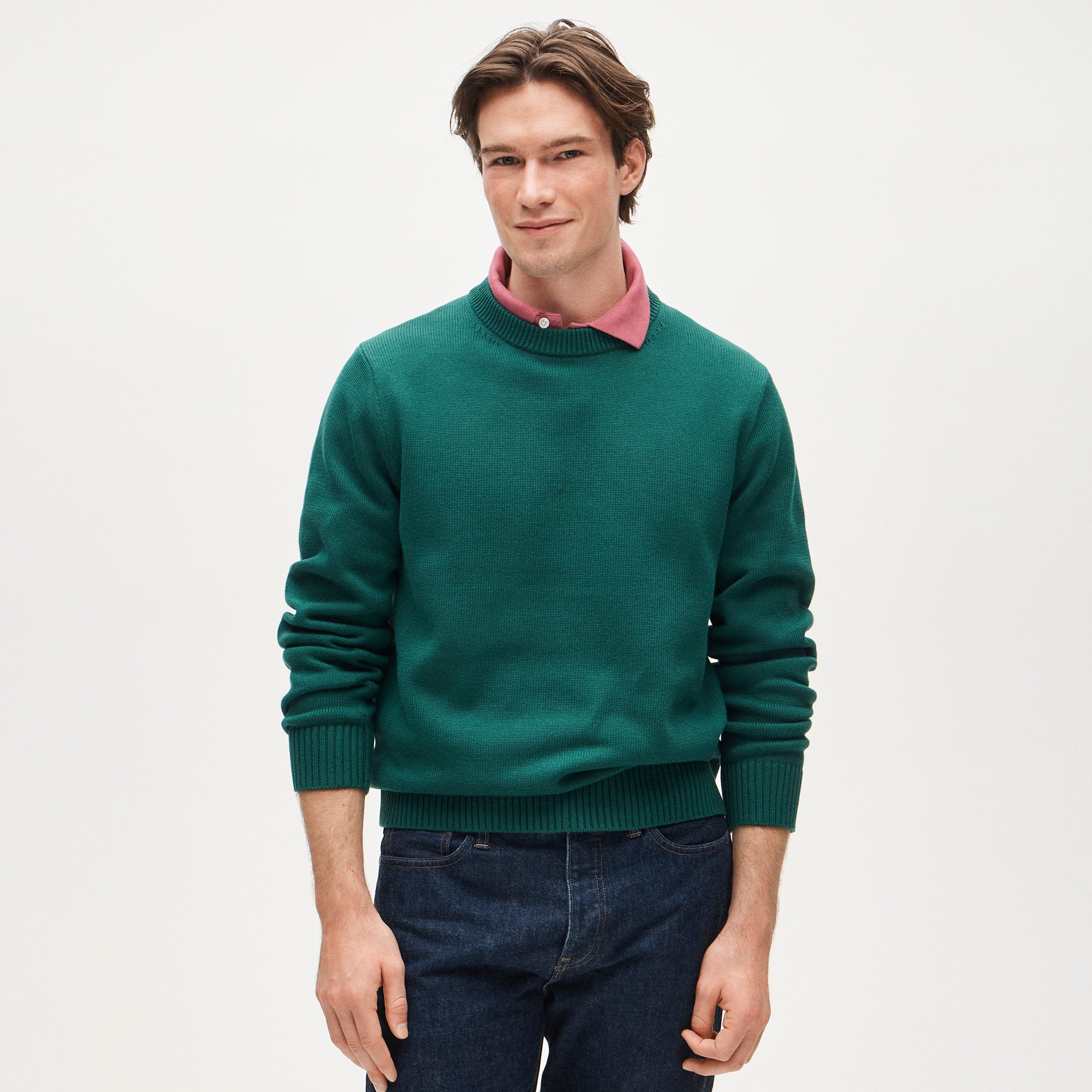 Heritage cotton crewneck sweater