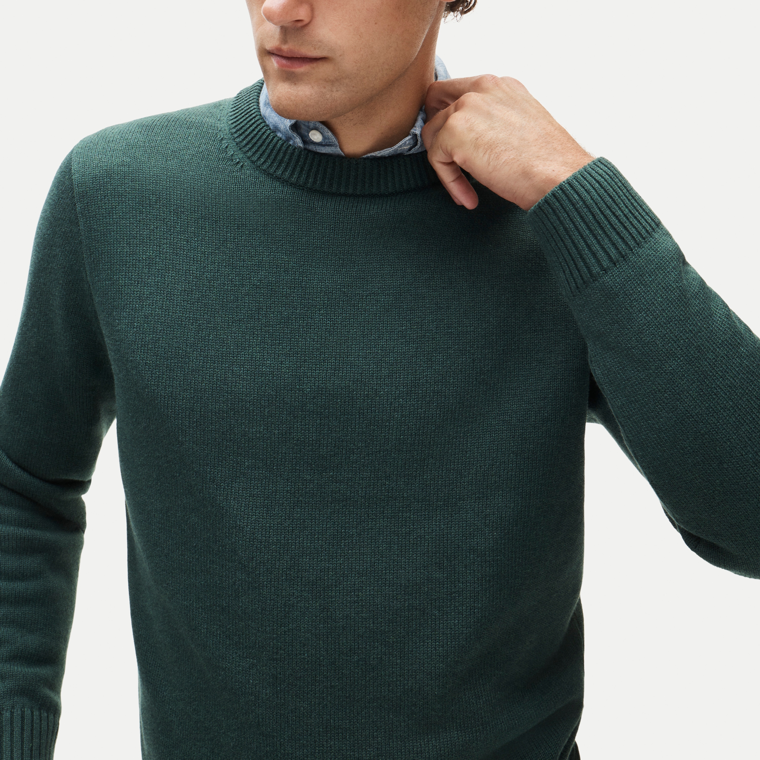 Heritage cotton crewneck sweater - thumbnail 8