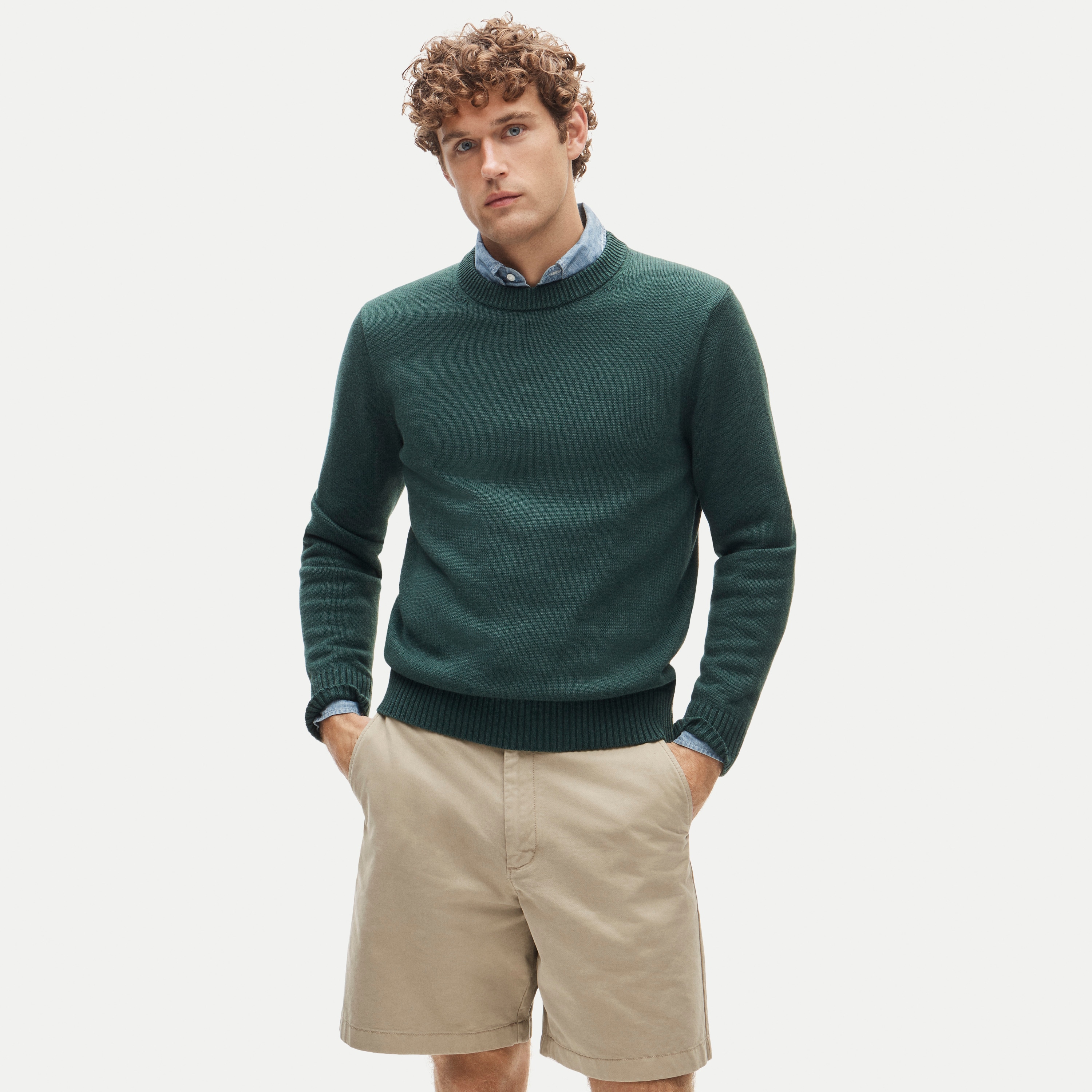 Heritage cotton crewneck sweater