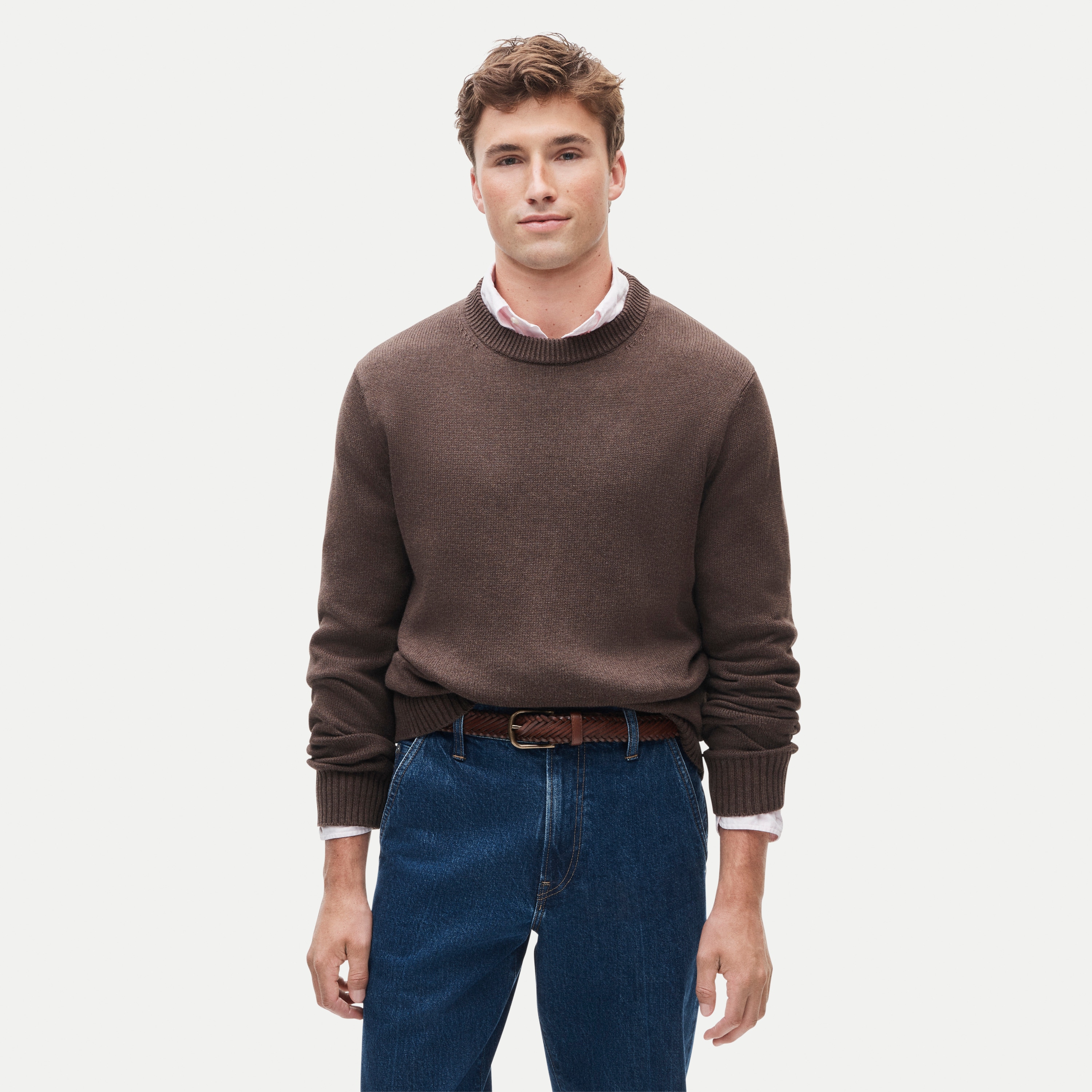 Heritage cotton crewneck sweater
