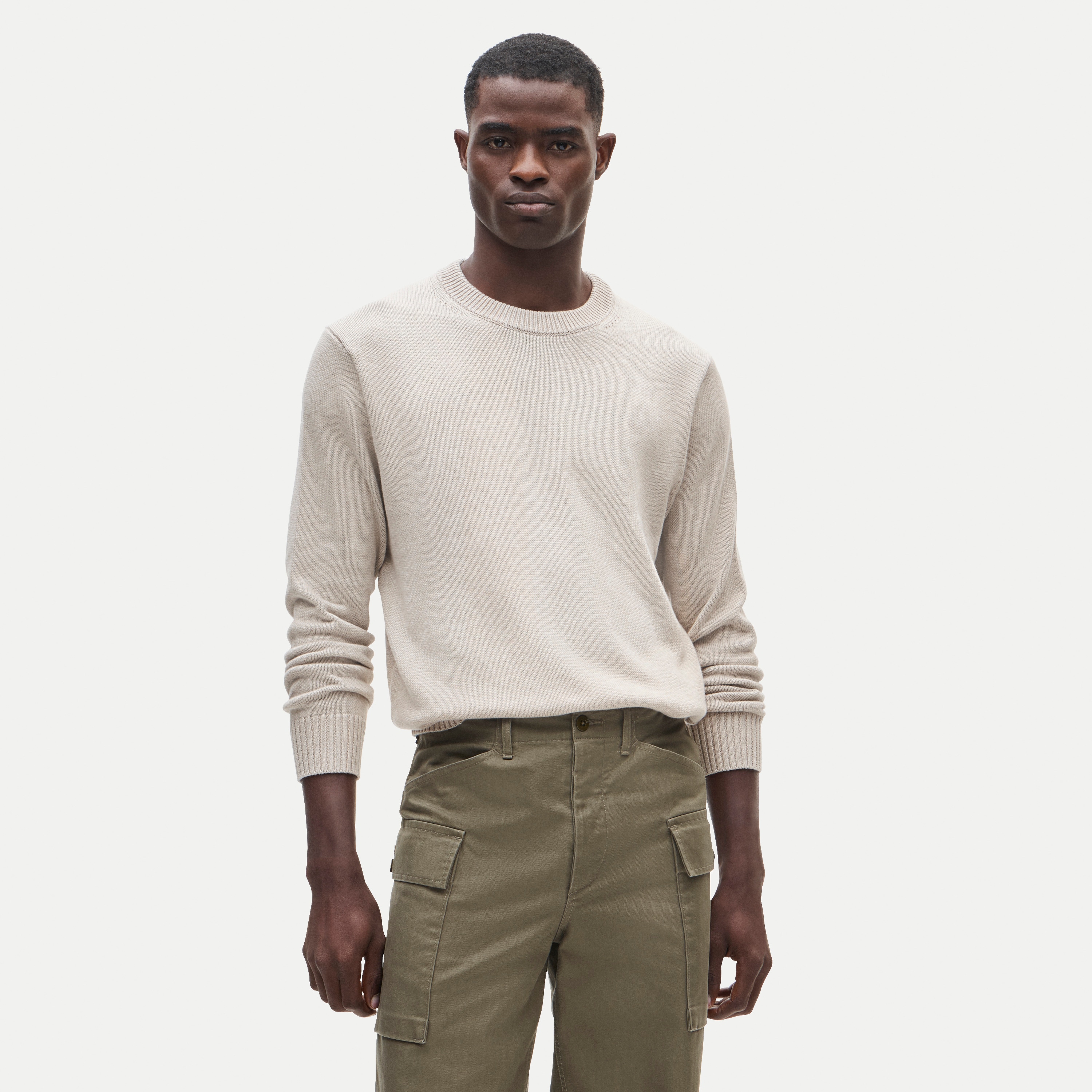 Heritage Cotton Crewneck Sweater For Men | J.Crew