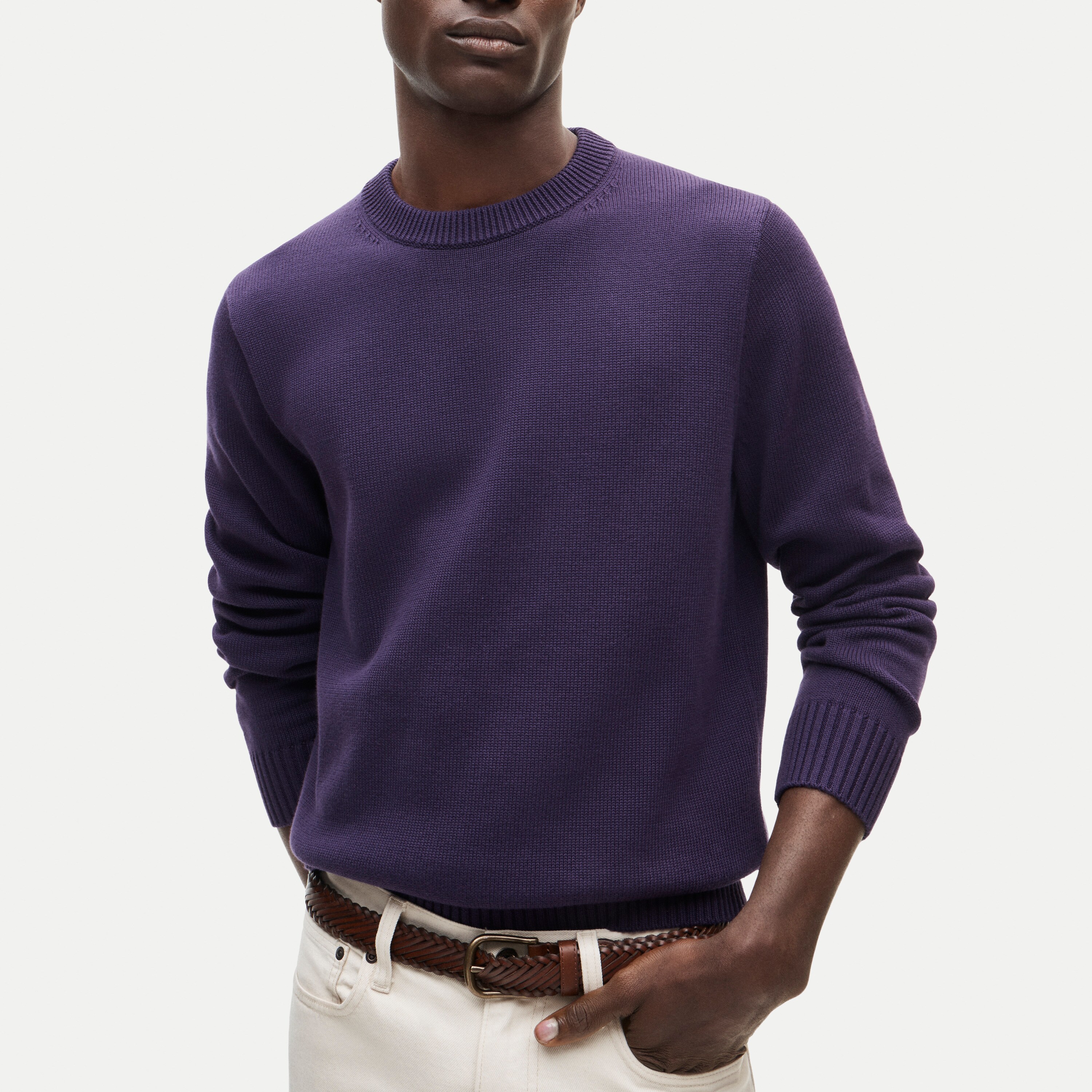 Heritage cotton crewneck sweater