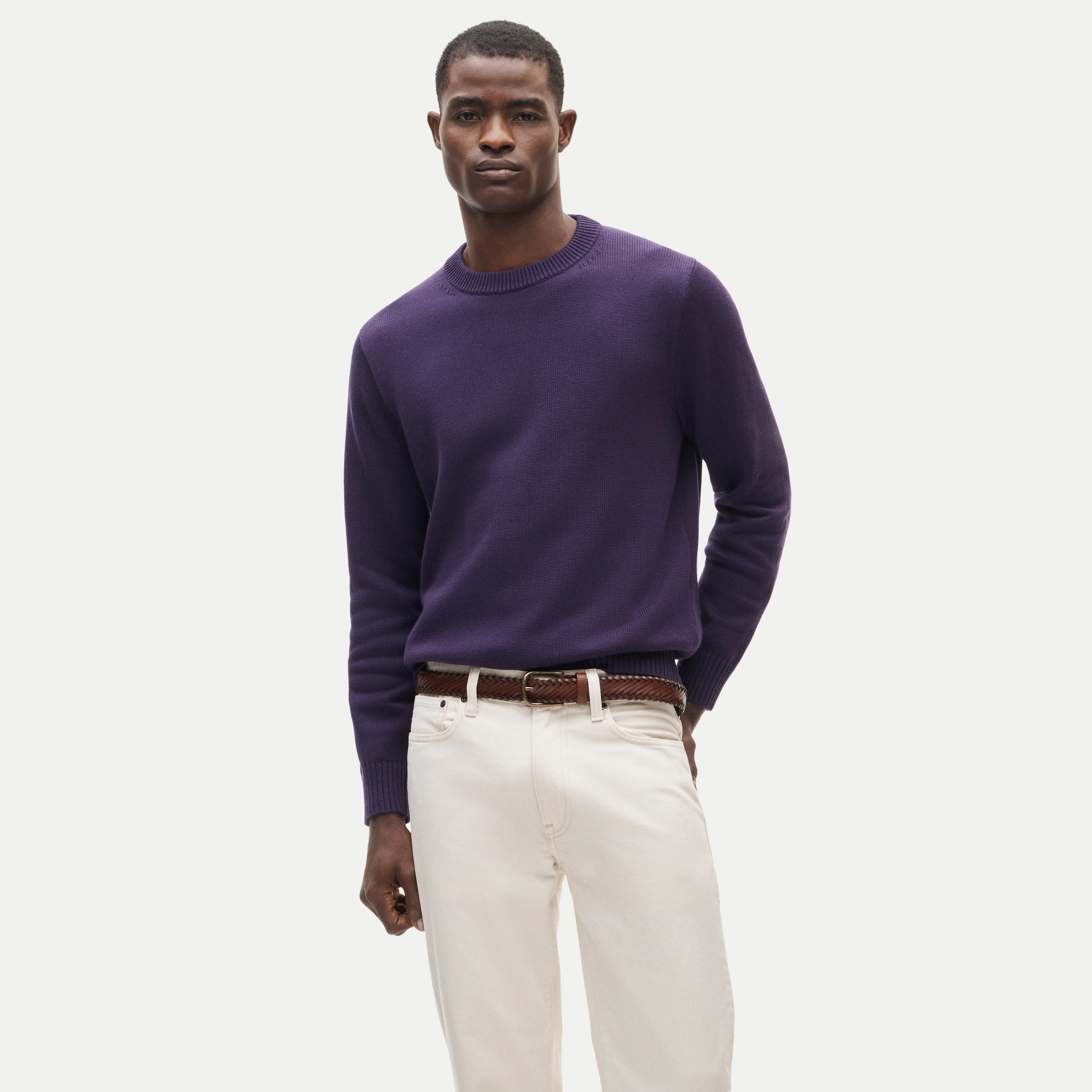 Heritage cotton crewneck sweater