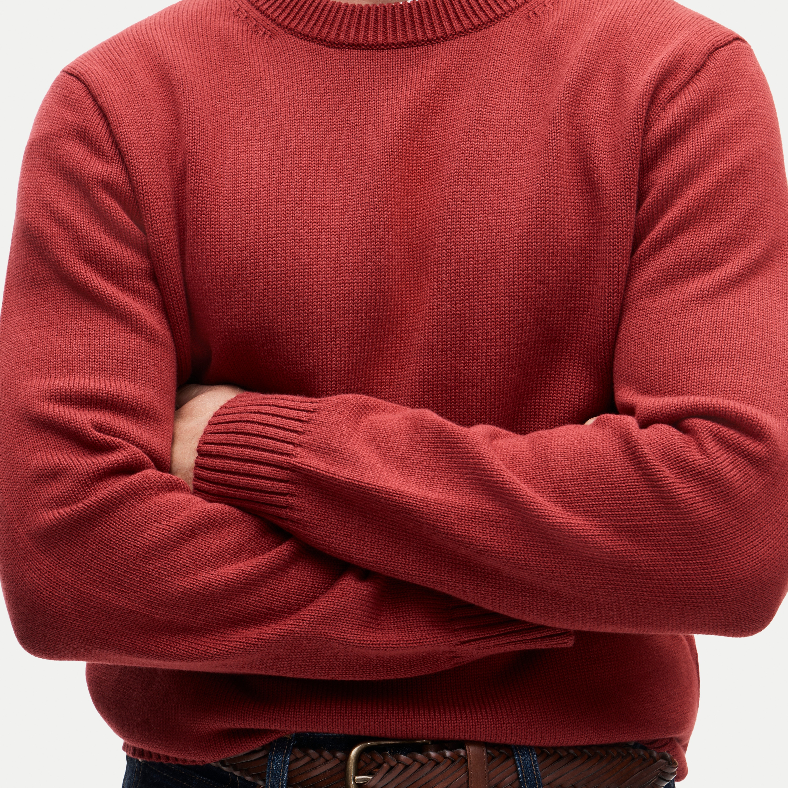 Heritage cotton crewneck sweater