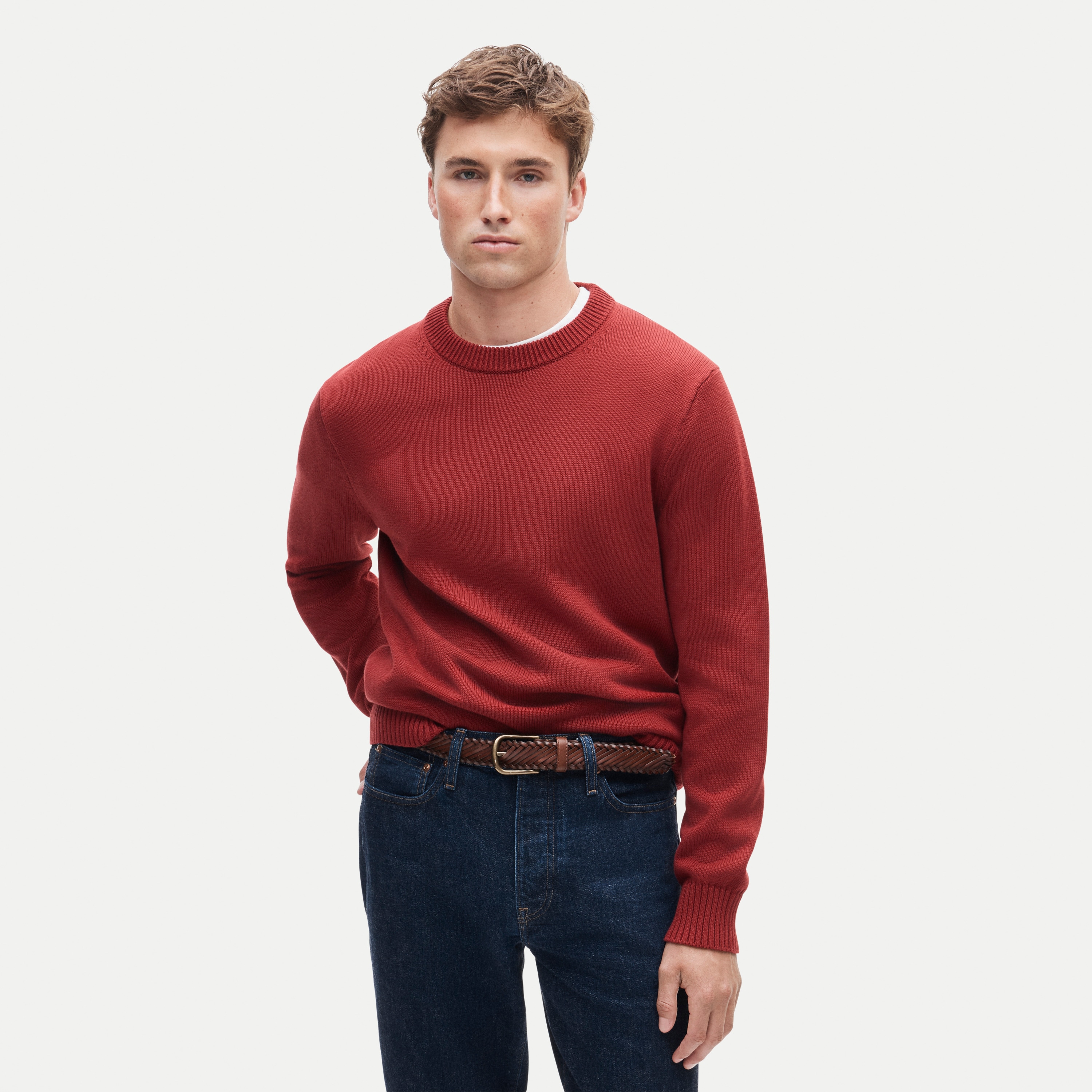 Heritage cotton crewneck sweater