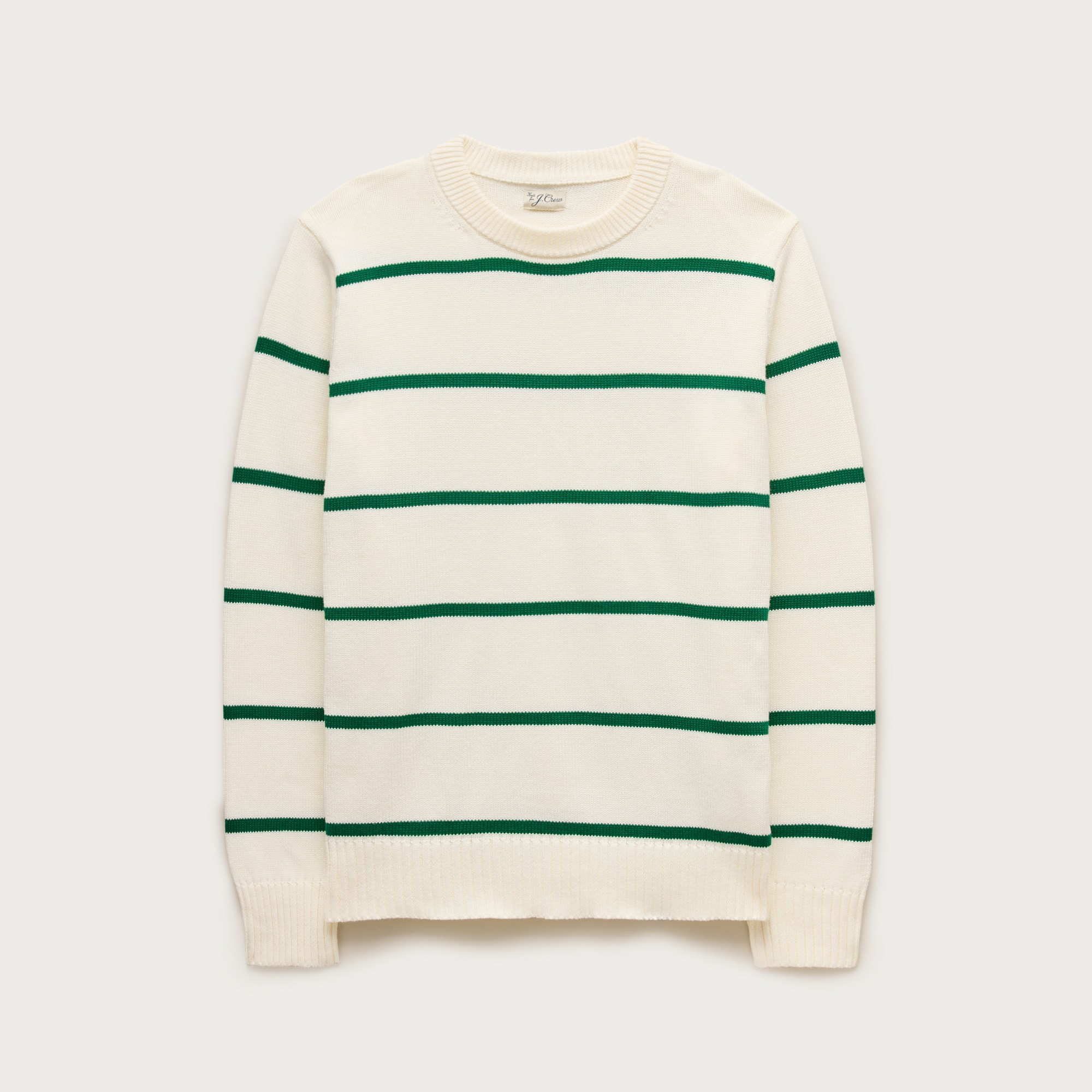  Heritage cotton sweater in stripe