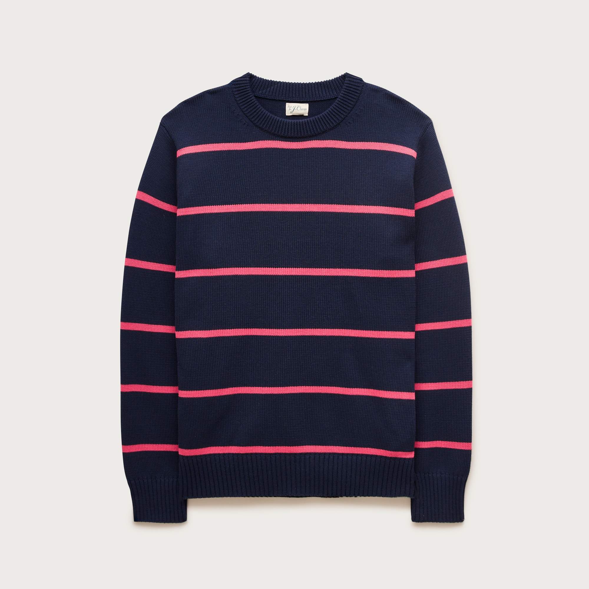 Heritage cotton sweater in stripe