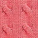 Garment-dyed cable-knit cotton sweater CORAL CLAY