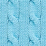 Garment-dyed cable-knit cotton sweater BRIGHT ARCTIC