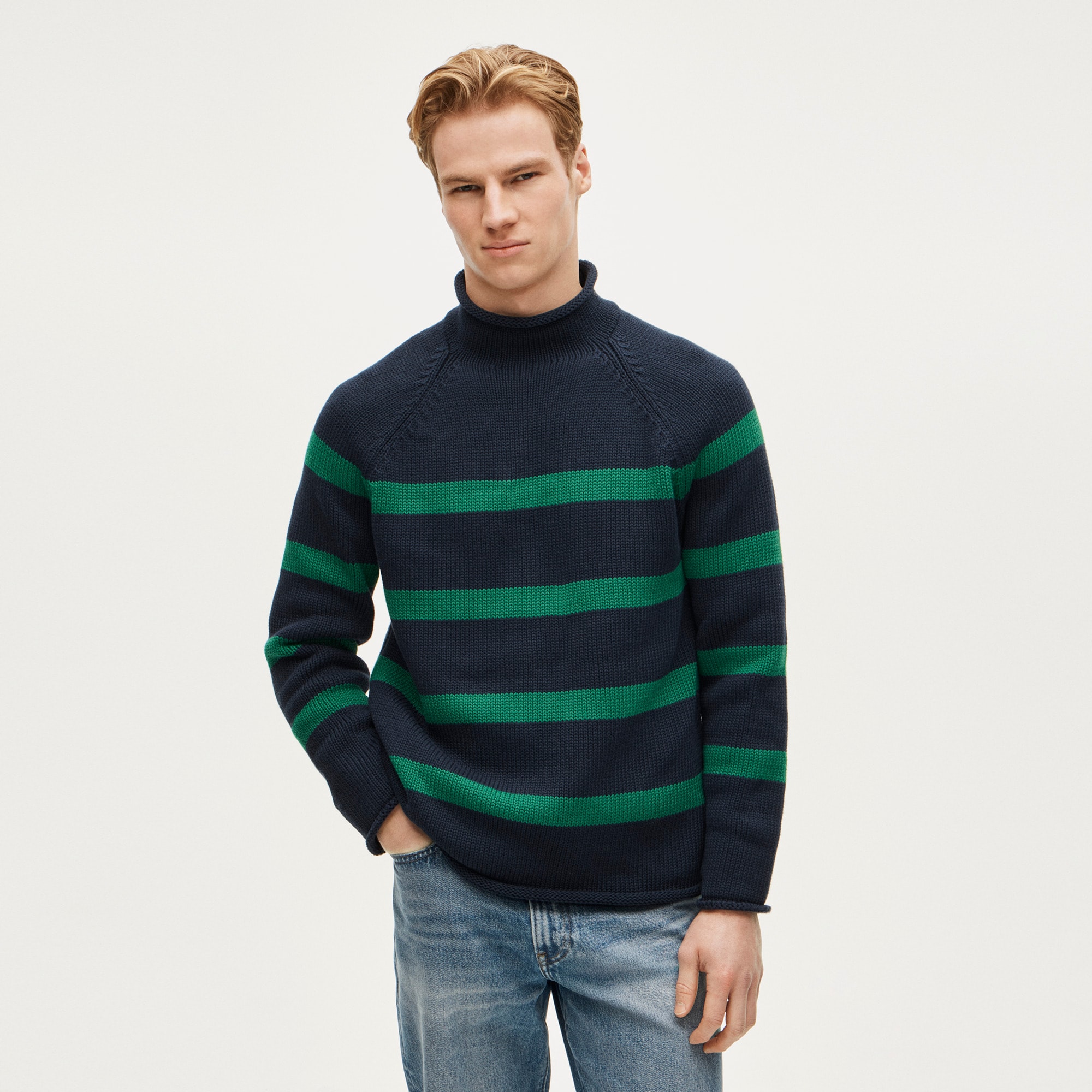 1988 Rollneck™ sweater in stripe