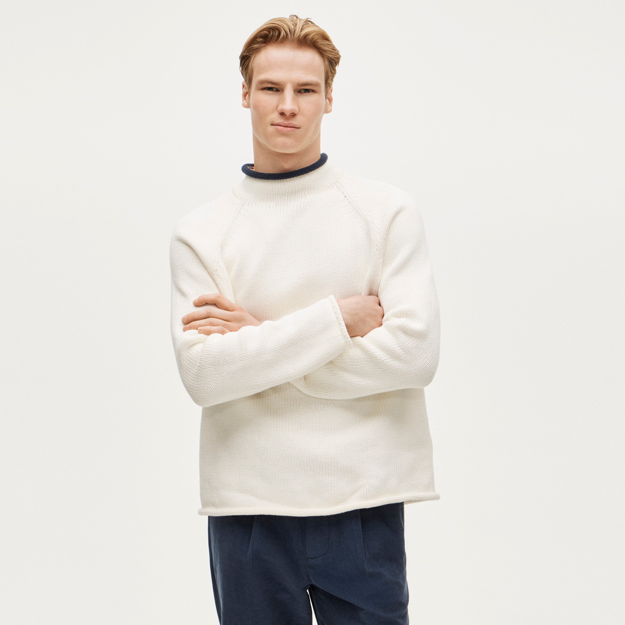 1988 Rollneck™ sweater with tipping