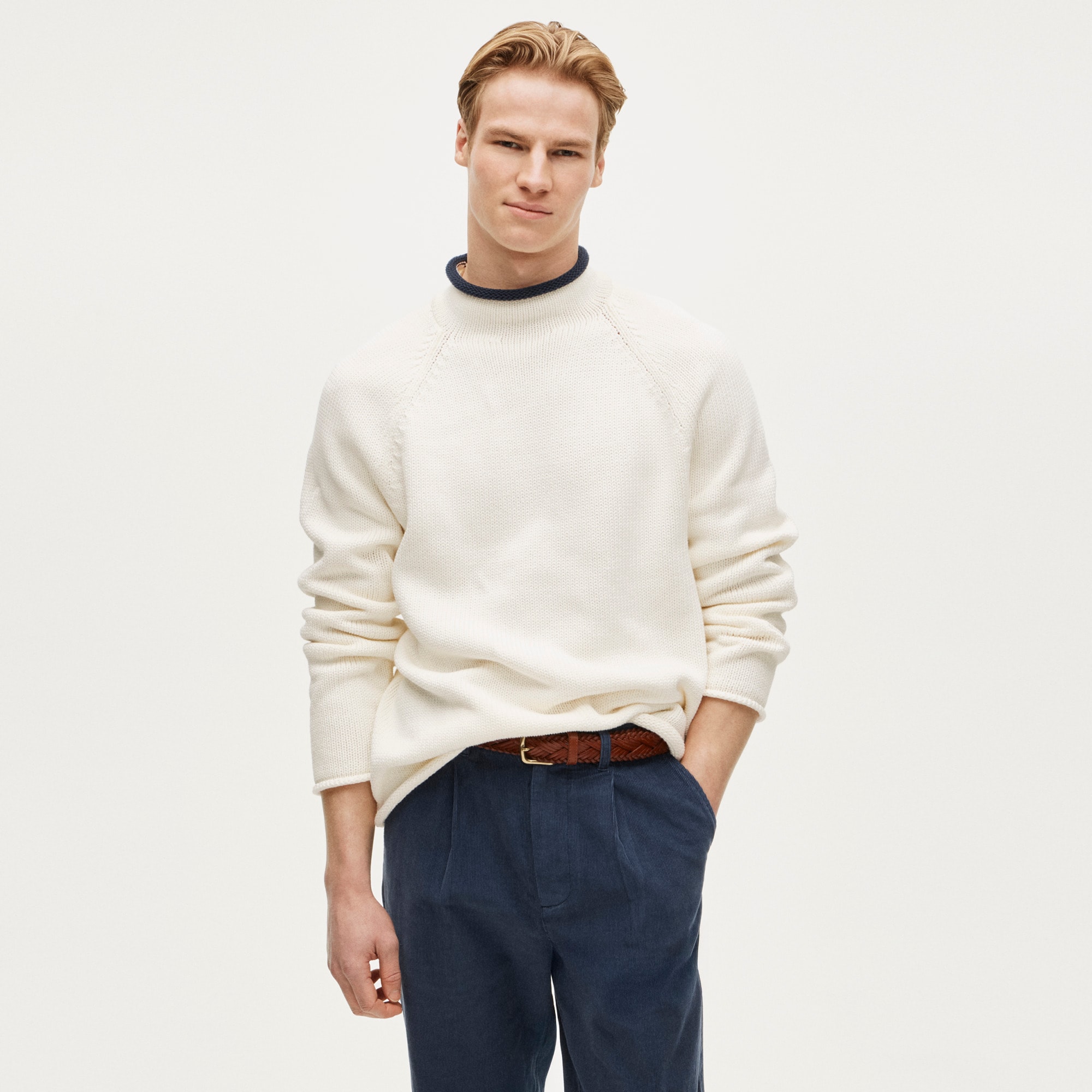 1988 Rollneck™ Sweater With Tipping For Men | J.Crew