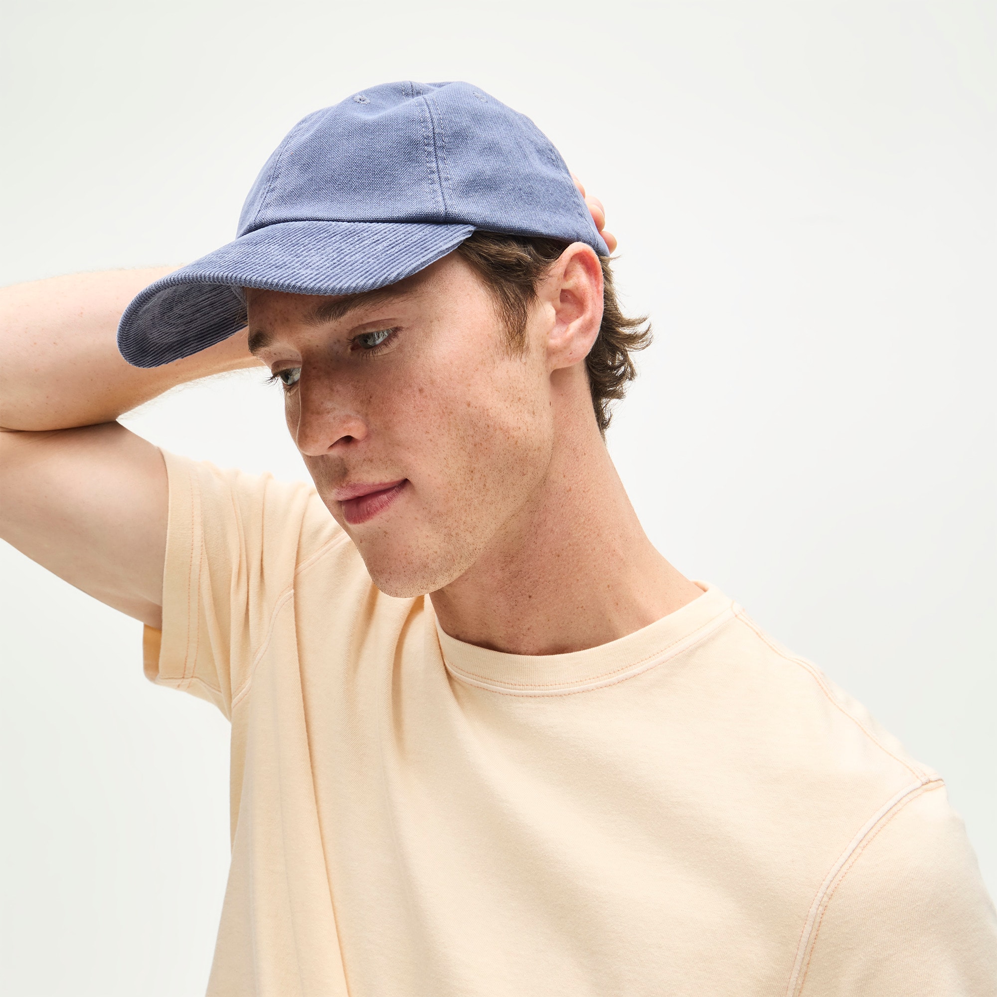 Wallace & Barnes cotton canvas cap with corduroy brim