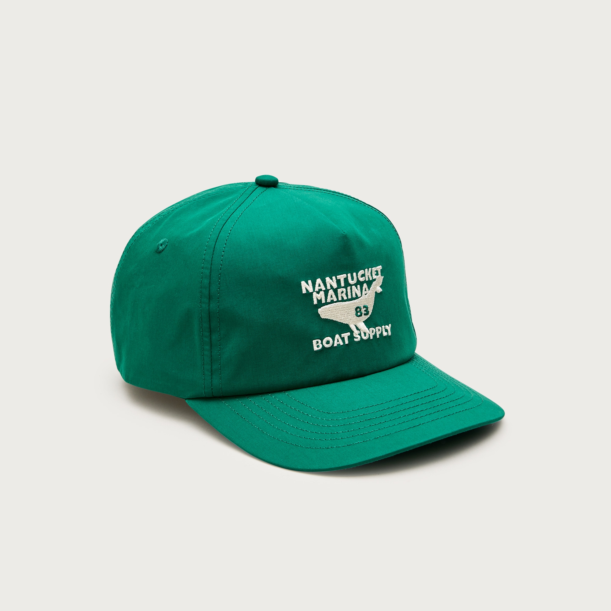 Cotton-blend poplin cap with whale embroidery from J.Crew - $69.50