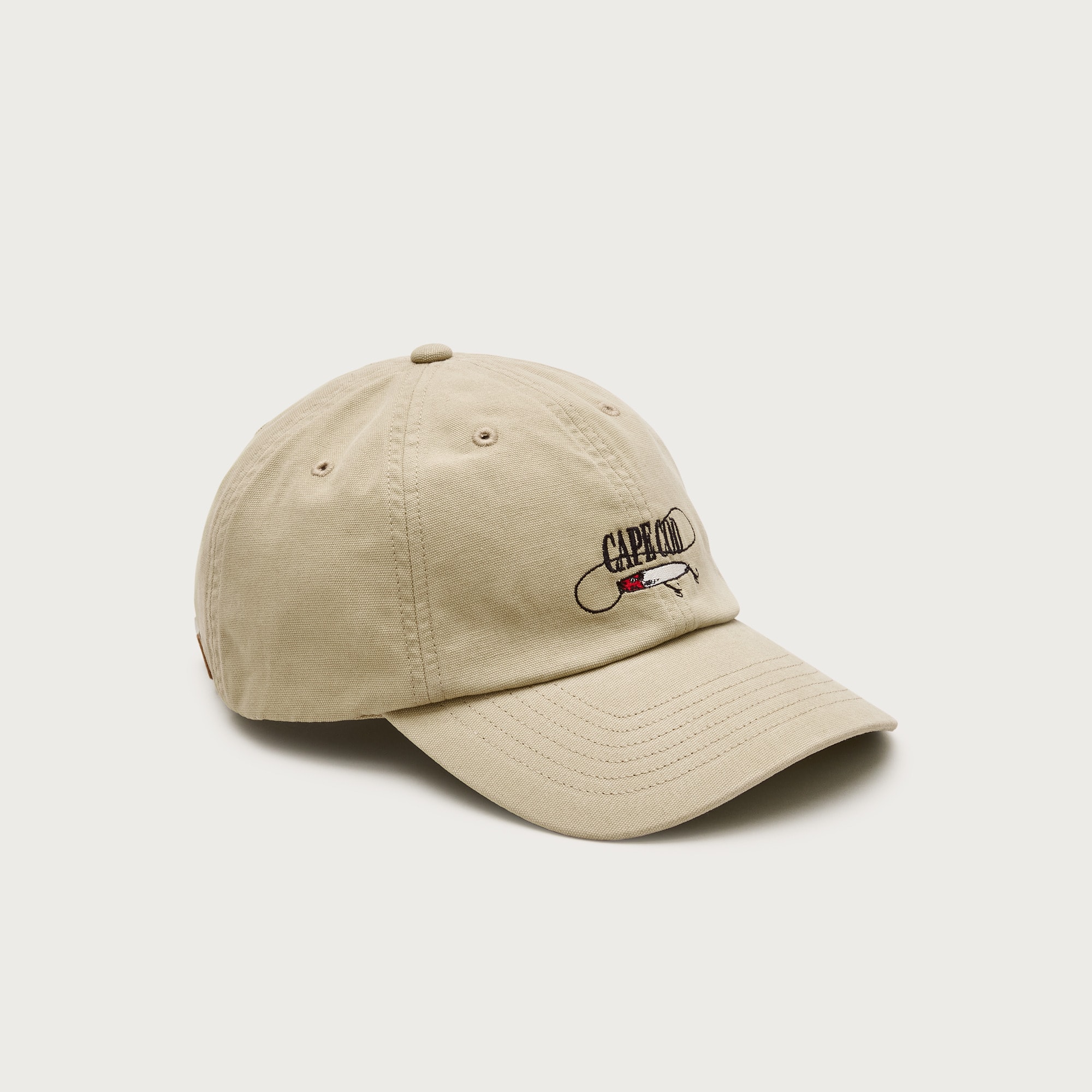 Cotton canvas cap with embroidery