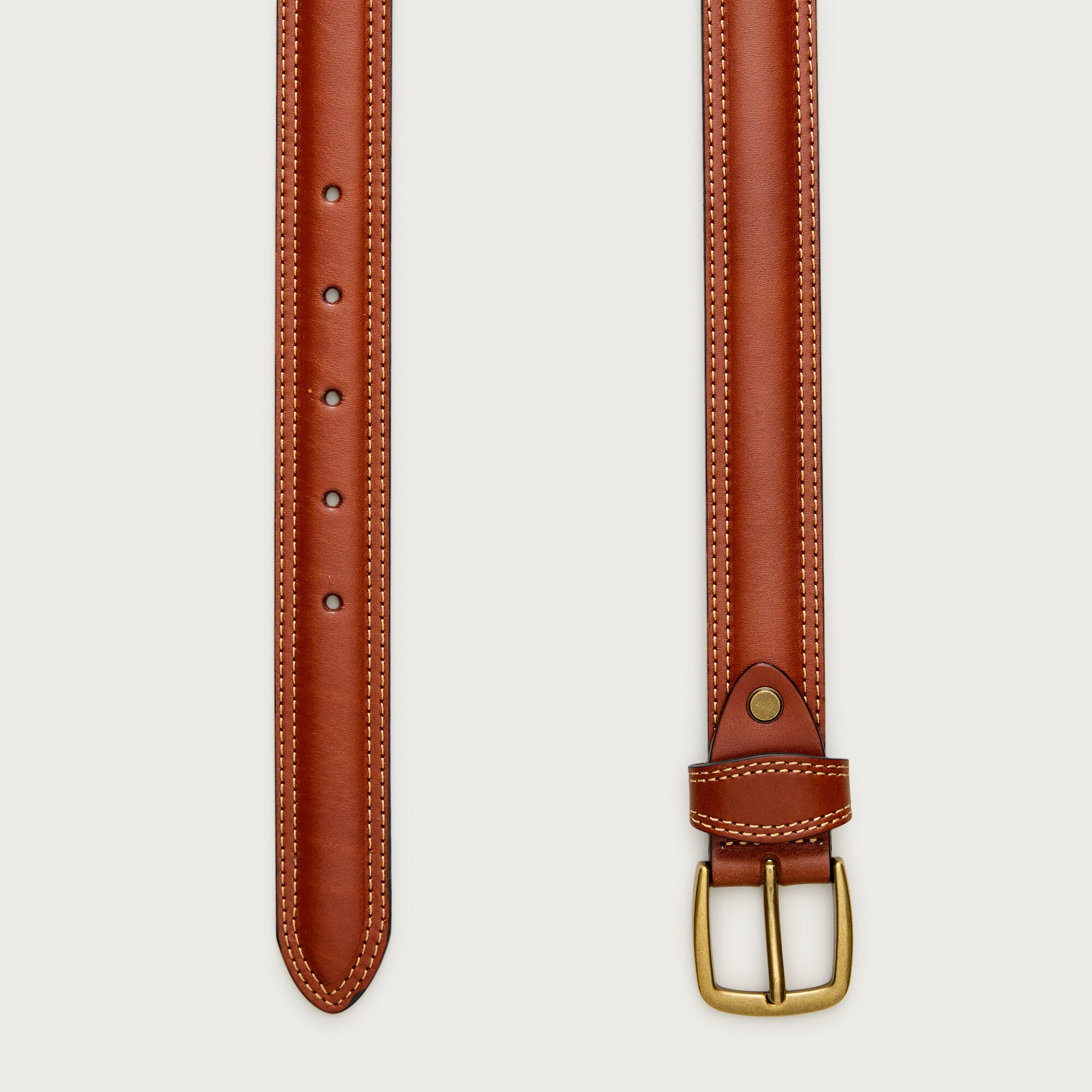 ベルト J.CREW / LEATHER RHOMBUS PATTERNED BELT Contrast-stitch Belt In Leather For Men | J.Crew