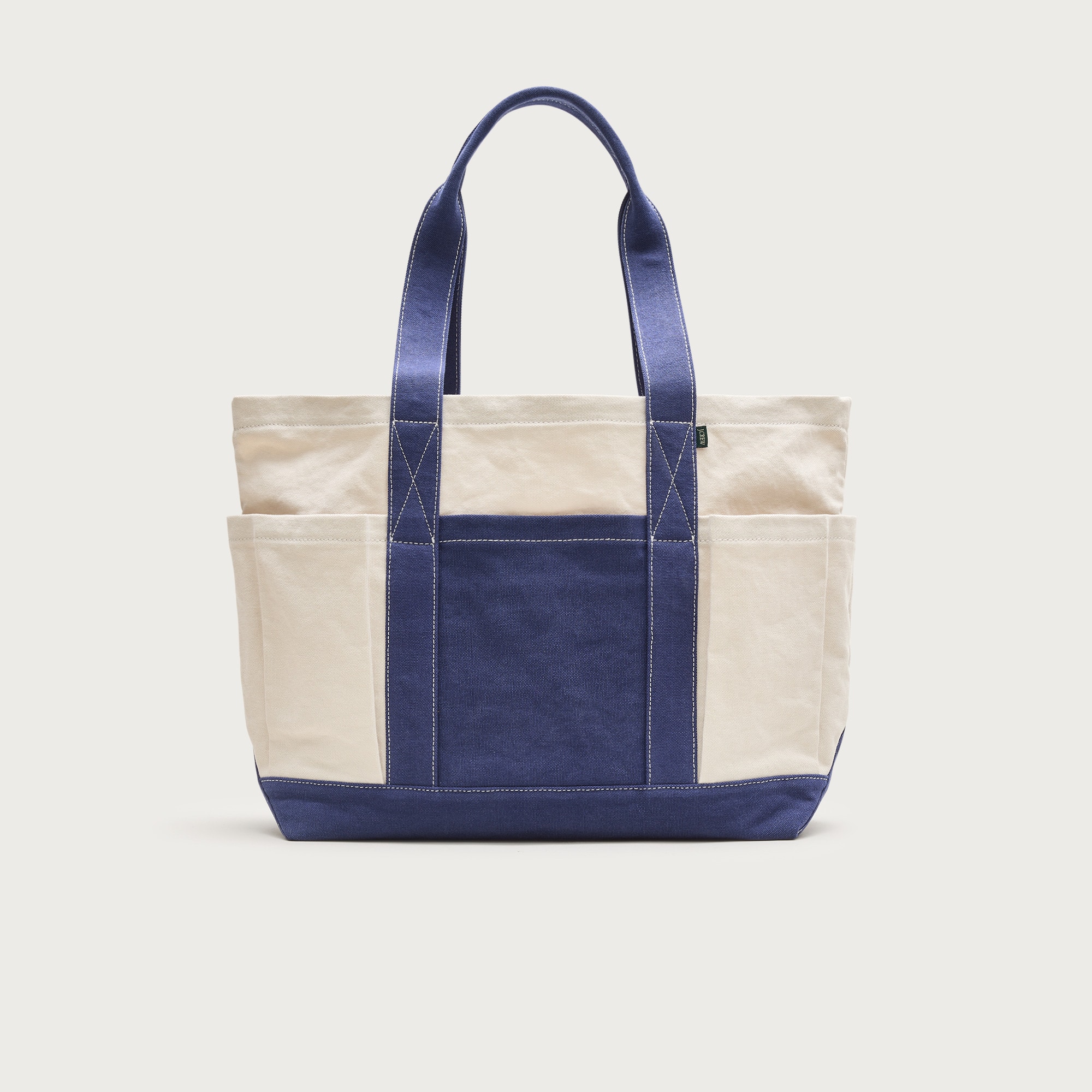 Medium Seaport Tote Bag In Washed Canvas For Men | J.Crew