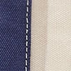 Medium seaport tote bag in washed canvas NATURAL PATRIOT BLUE