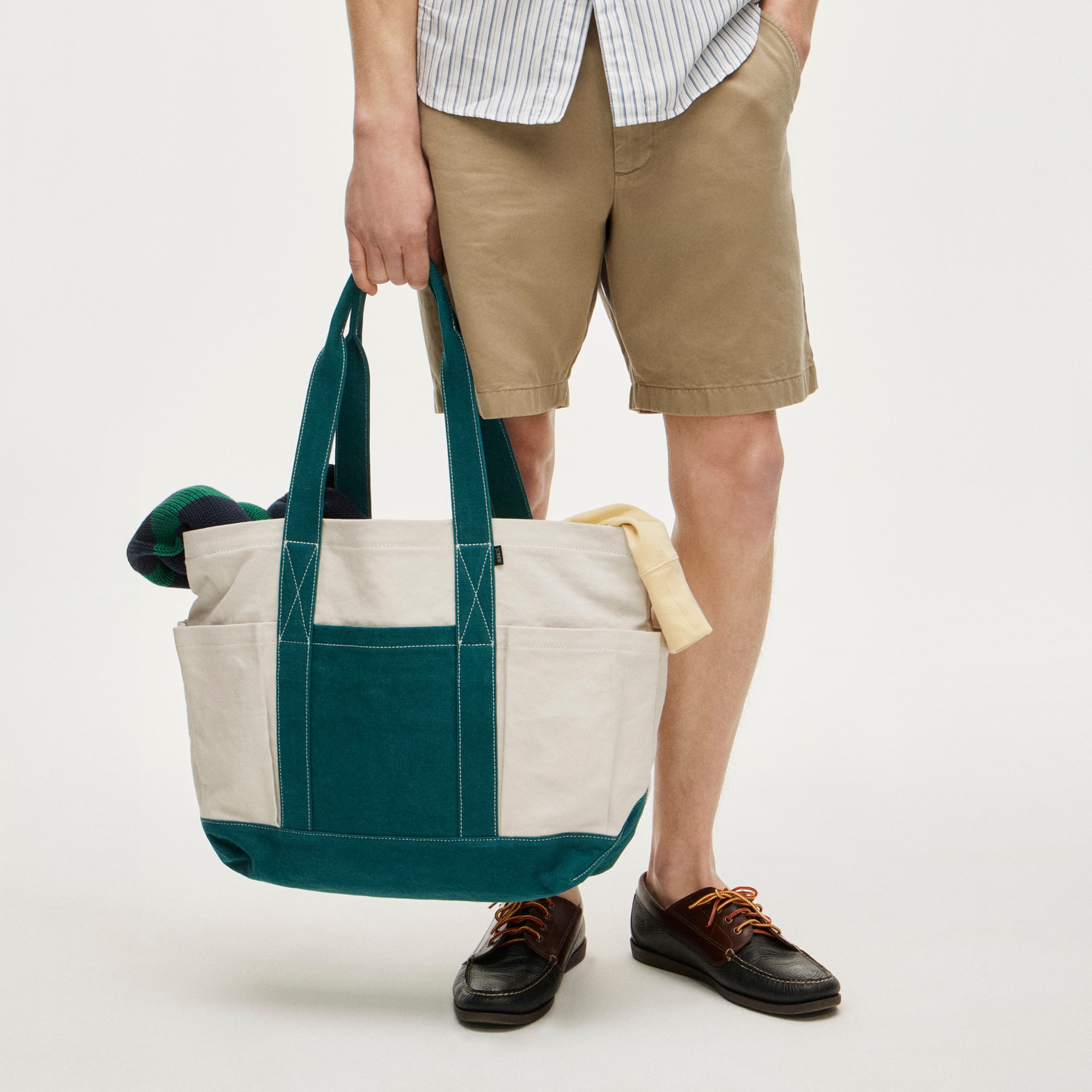 Medium seaport tote bag in washed canvas