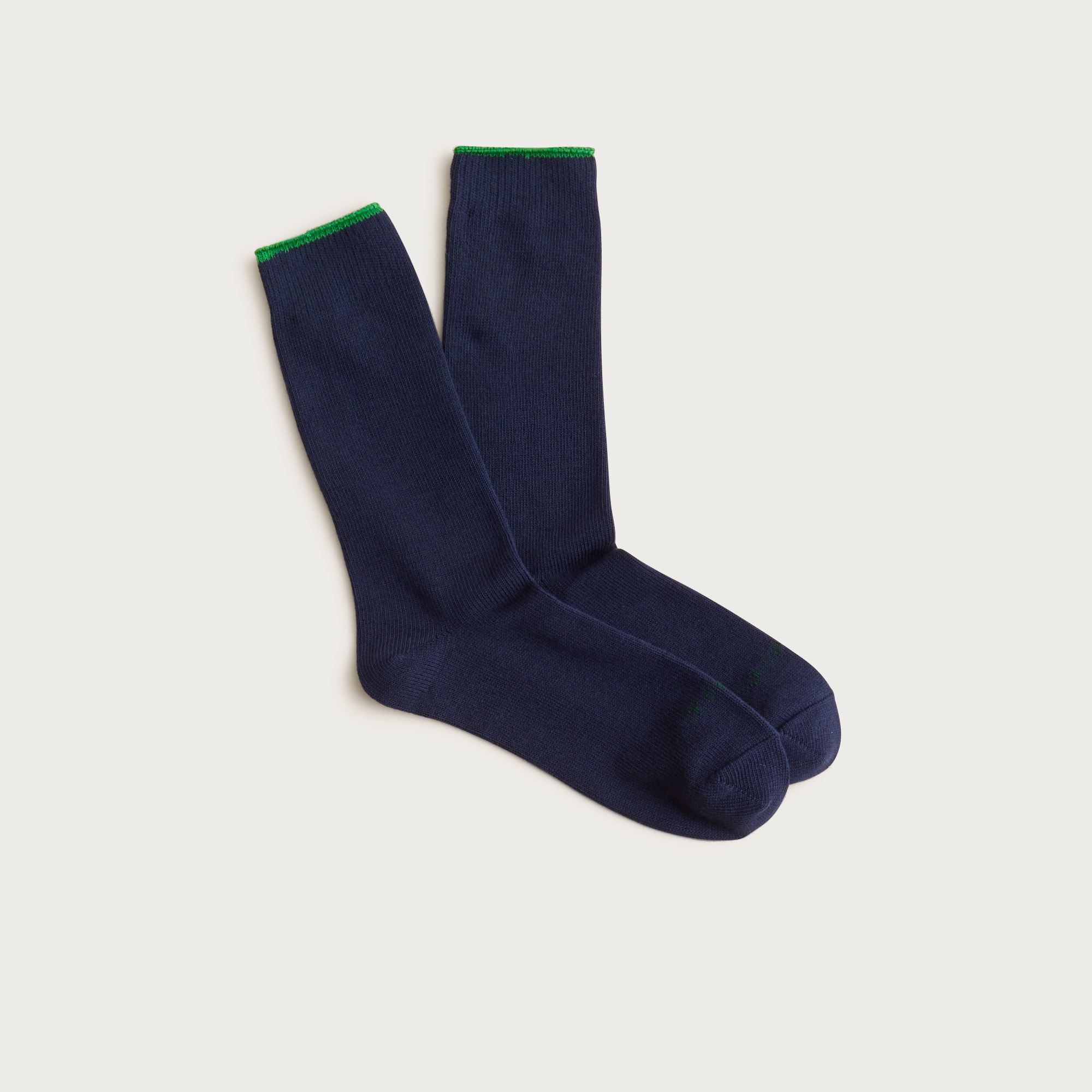 Tipped jersey socks
