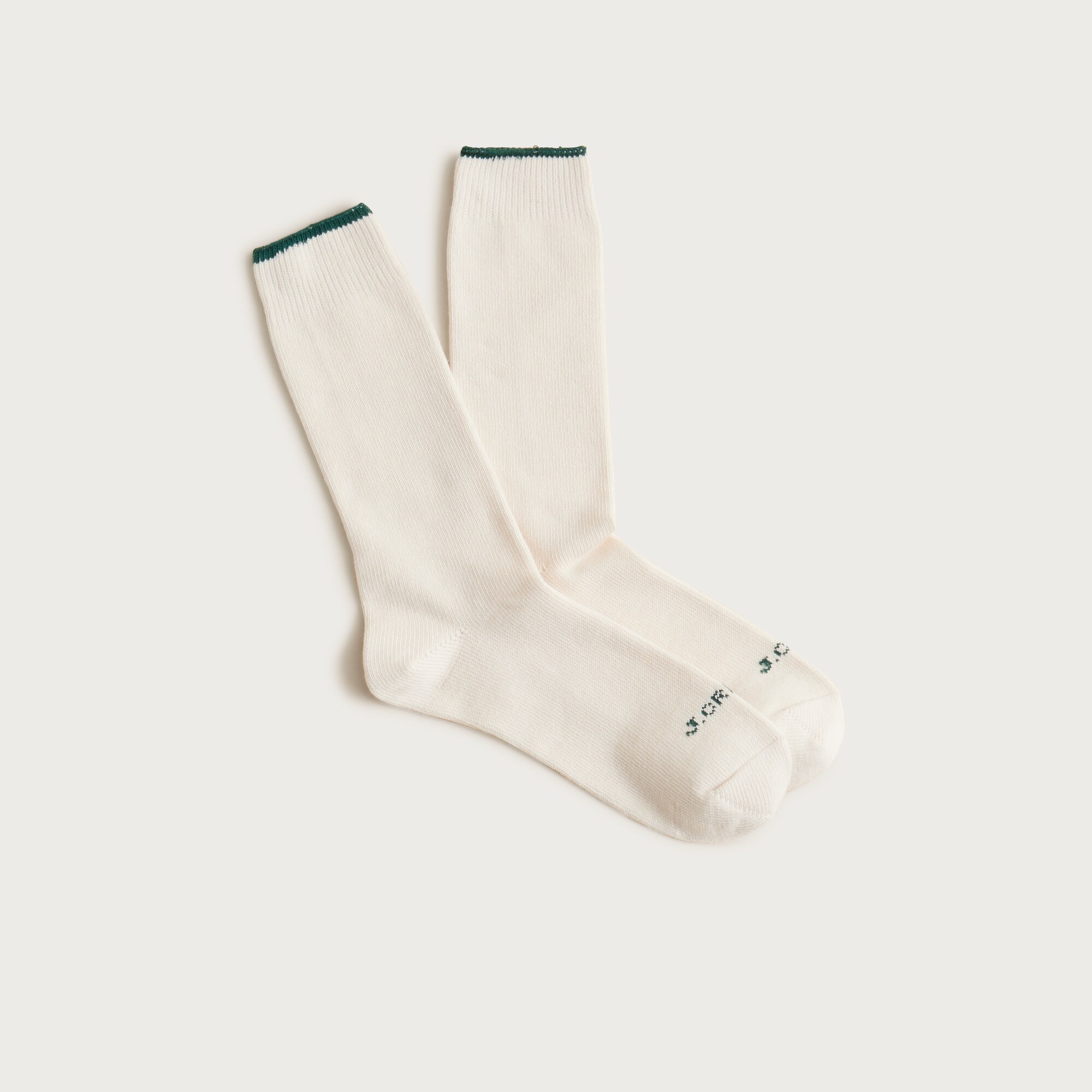 Tipped jersey socks