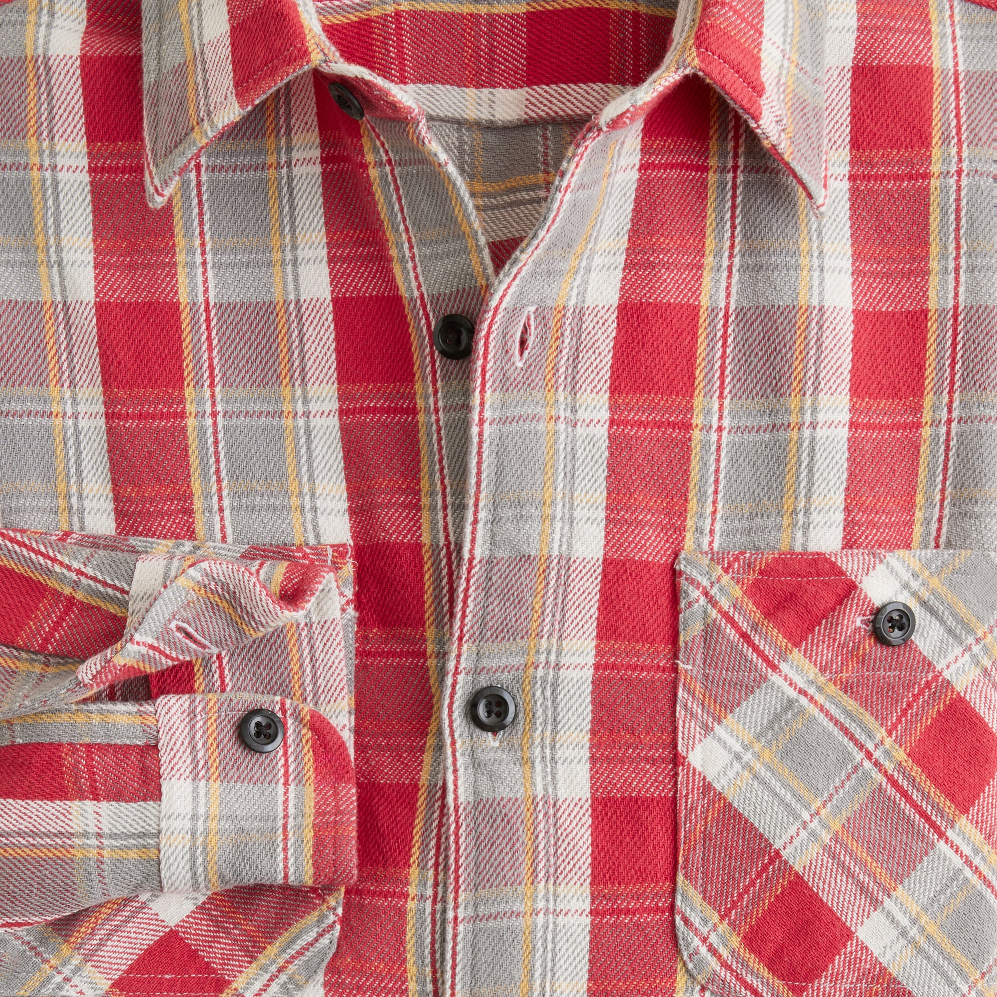 Wallace & Barnes Cotton Twill Workshirt In Plaid For Men | J.Crew