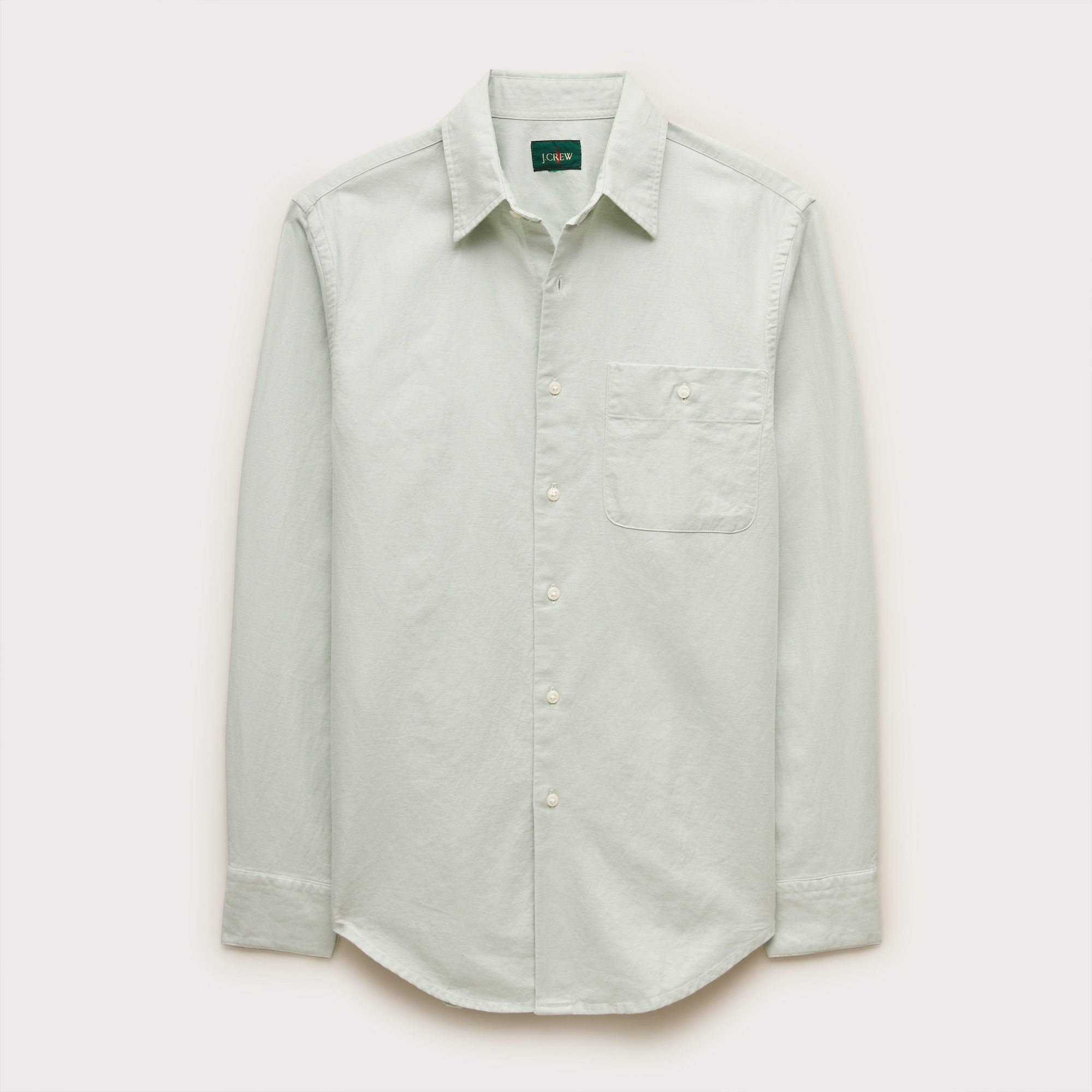 Linen-cotton Blend Twill Shirt For Men | J.Crew